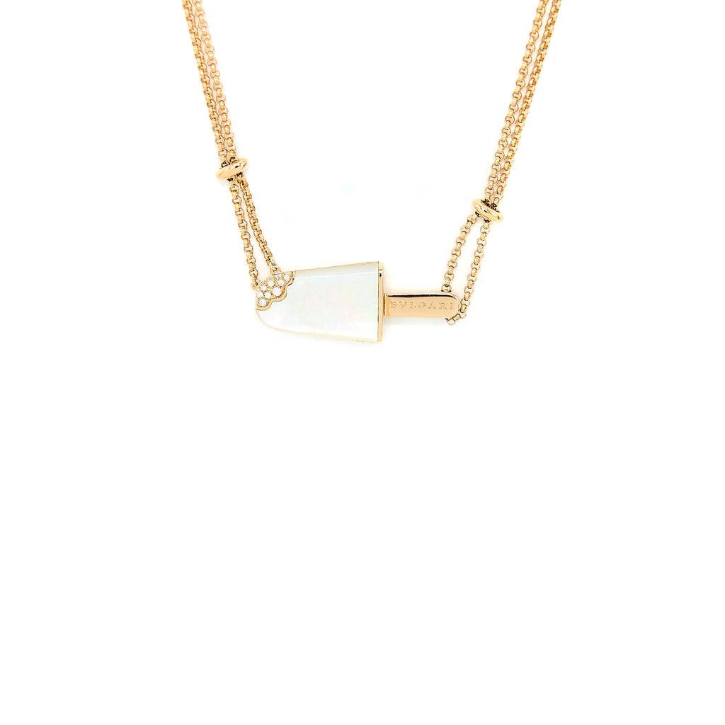 BVLGARI GELATI PENDANT 18K ROSE GOLD WITH MOTHER OF PEARL