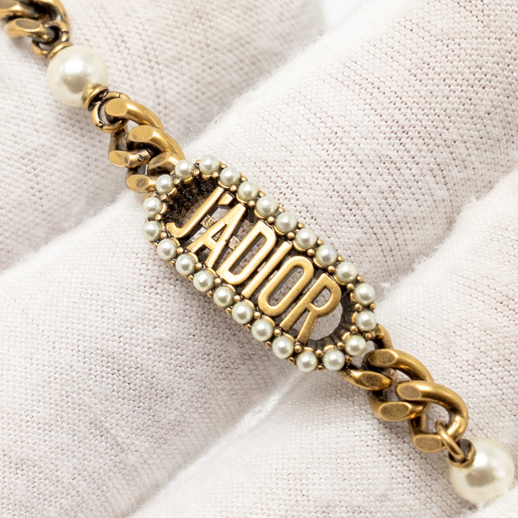 DIOR J’ADIOR PEARL BRACELET GOLD TONE
