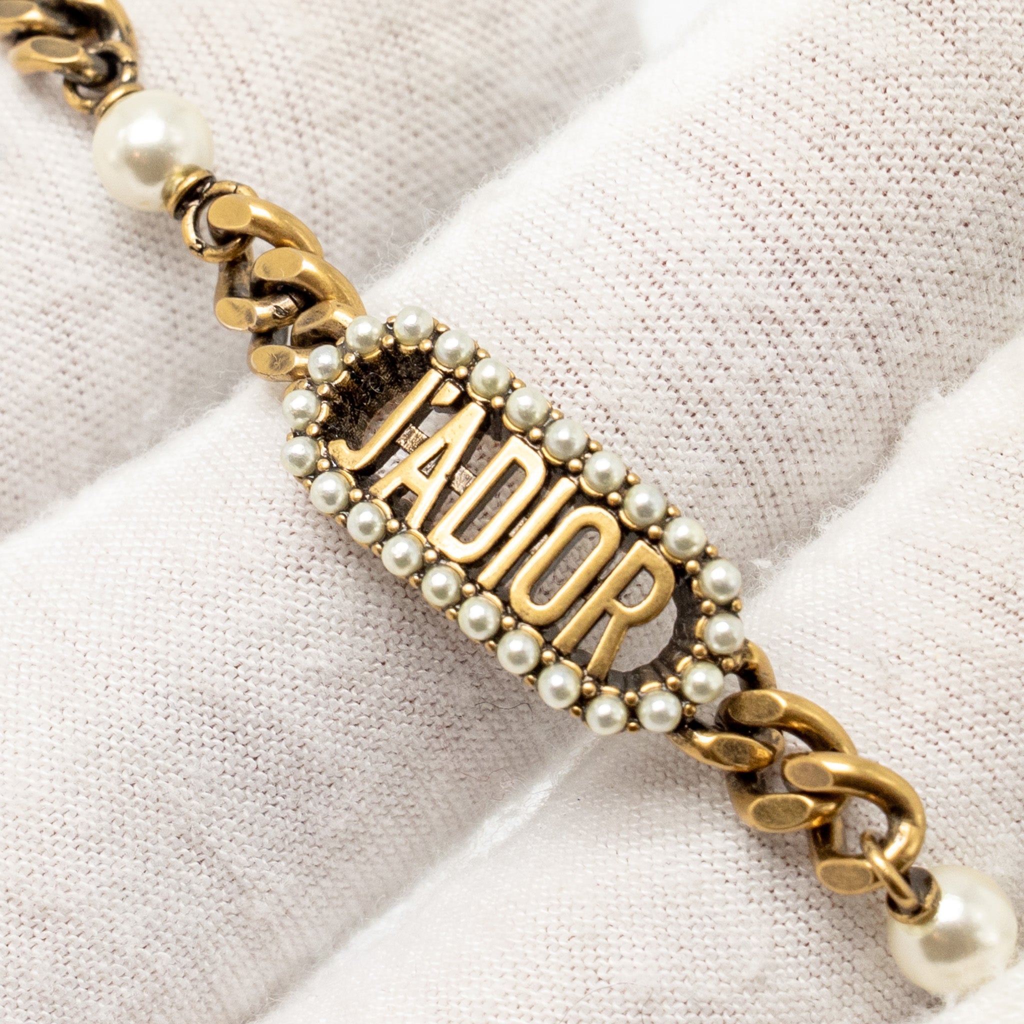 DIOR J’ADIOR PEARL BRACELET GOLD TONE