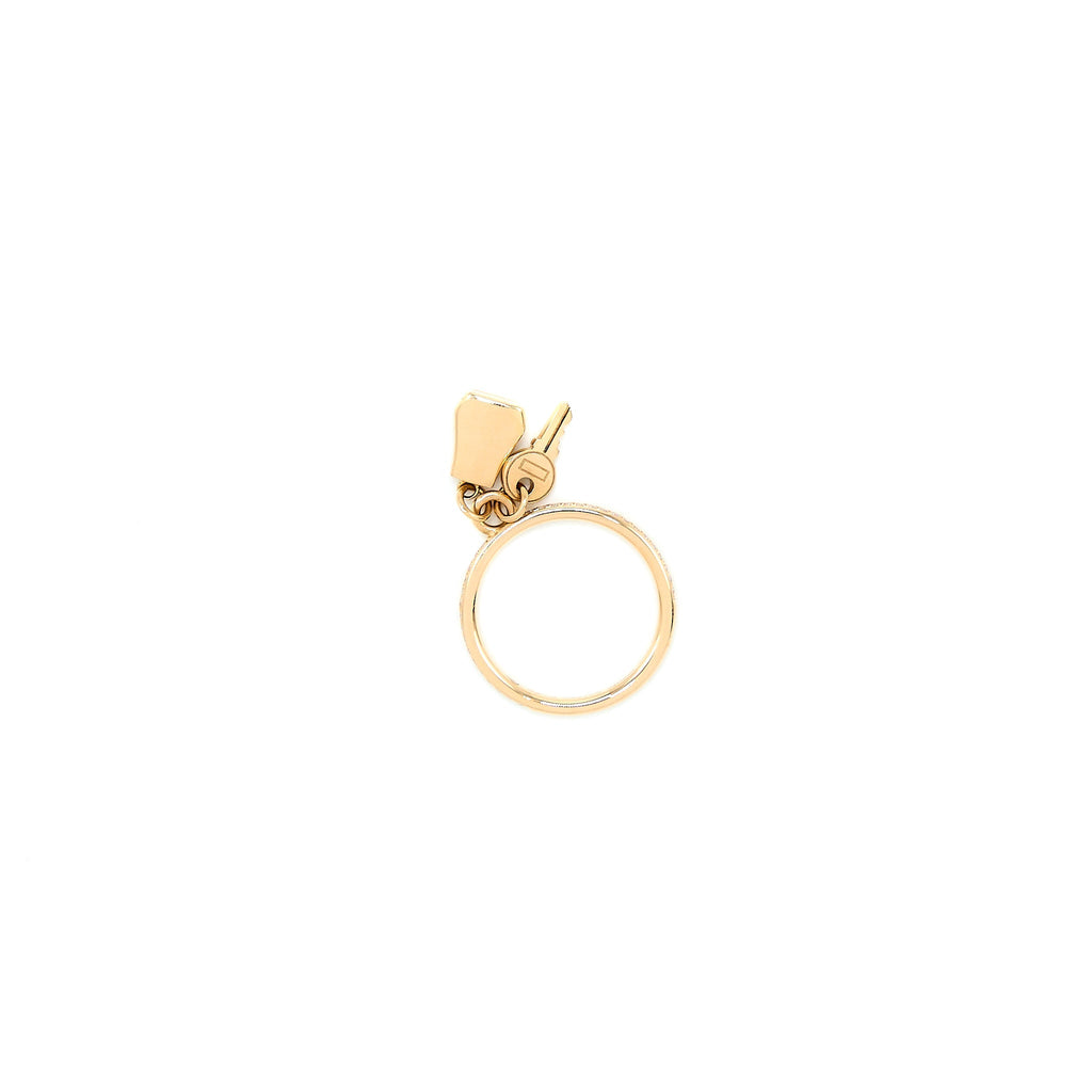 HERMES KELLY CLOCHETTE RING ROSE GOLD WITH DIAMONDS