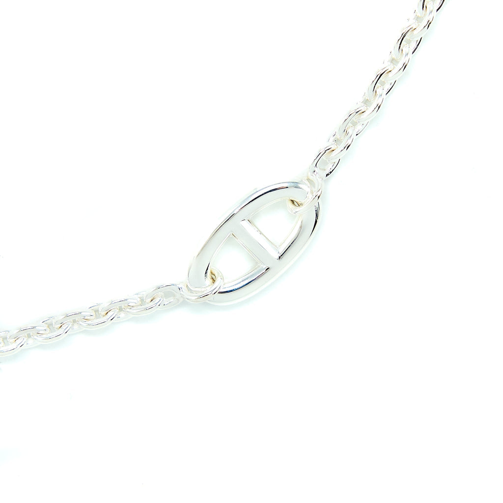 HERMES 120CM FARANDOLE LONG NECKLACE SILVER TONE