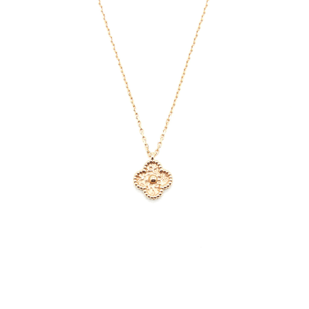VAN CLEEF & ARPLES SWEET ALHAMBRA 18K ROSE GOLD PENDANT