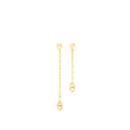 HERMES NEW FARANDOLE EARRINGS YELLOW GOLD WITH DIAMONDS