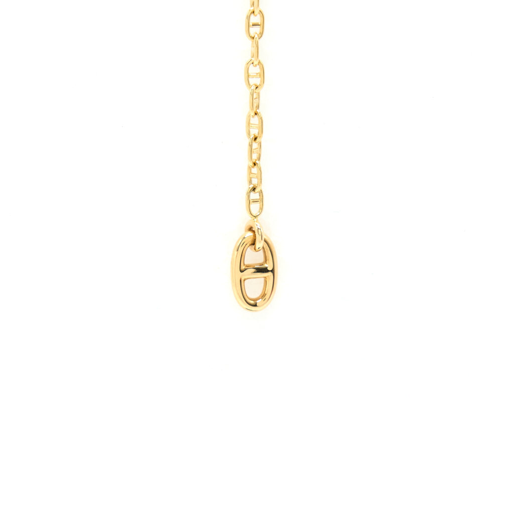 HERMES NEW FARANDOLE EARRINGS YELLOW GOLD WITH DIAMONDS