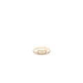 HERMES LINK D’HERMES RING WITH DIAMONDS ROSE GOLD