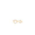 HERMES FILET D'OR DOUBLE RING WITH DIAMONDS ROSE GOLD