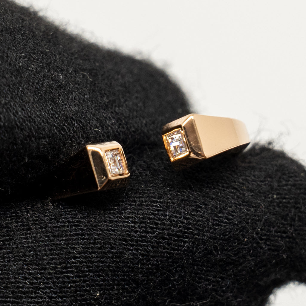 HERMES CLOU DE FORGE RING ROSE GOLD