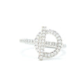 HERMES ECHAPPEE RING WHITE GOLD WITH DIAMONDS