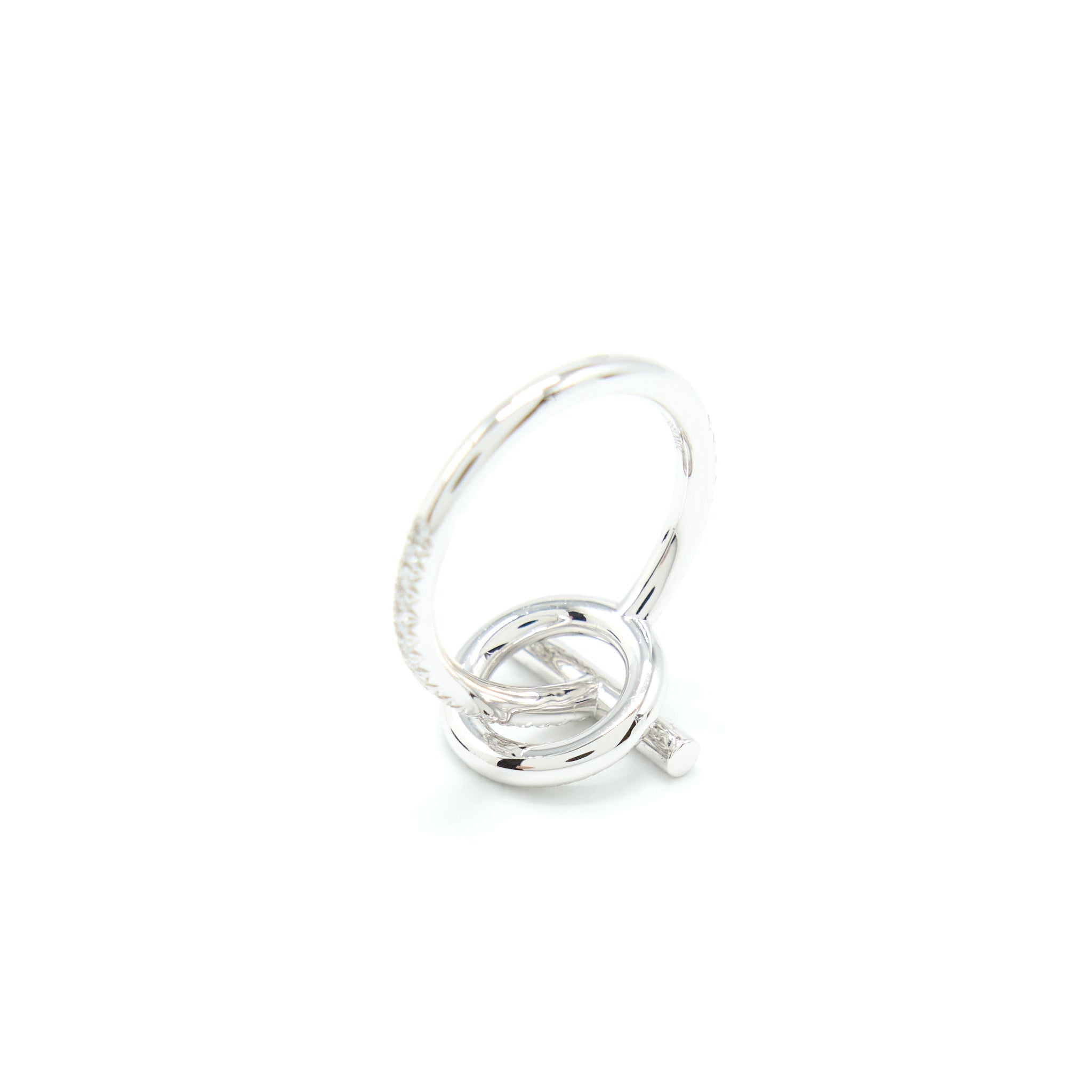 HERMES ECHAPPEE RING WHITE GOLD WITH DIAMONDS