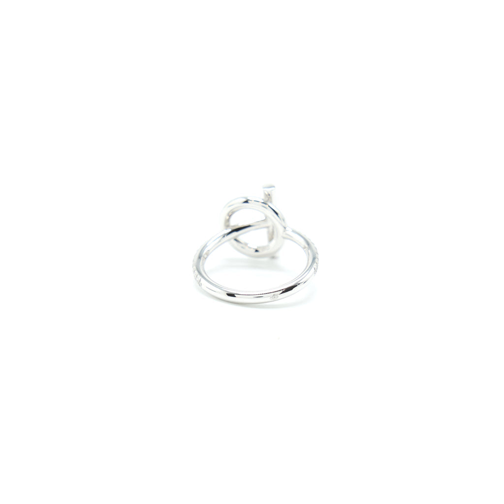 HERMES ECHAPPEE RING WHITE GOLD WITH DIAMONDS