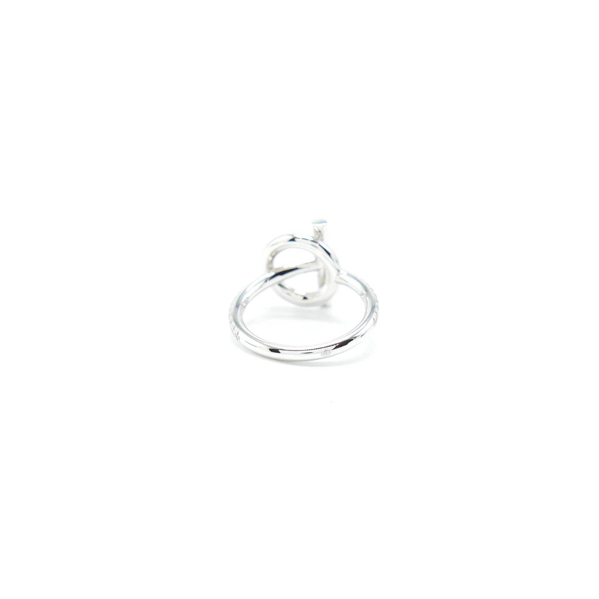 HERMES ECHAPPEE RING WHITE GOLD WITH DIAMONDS