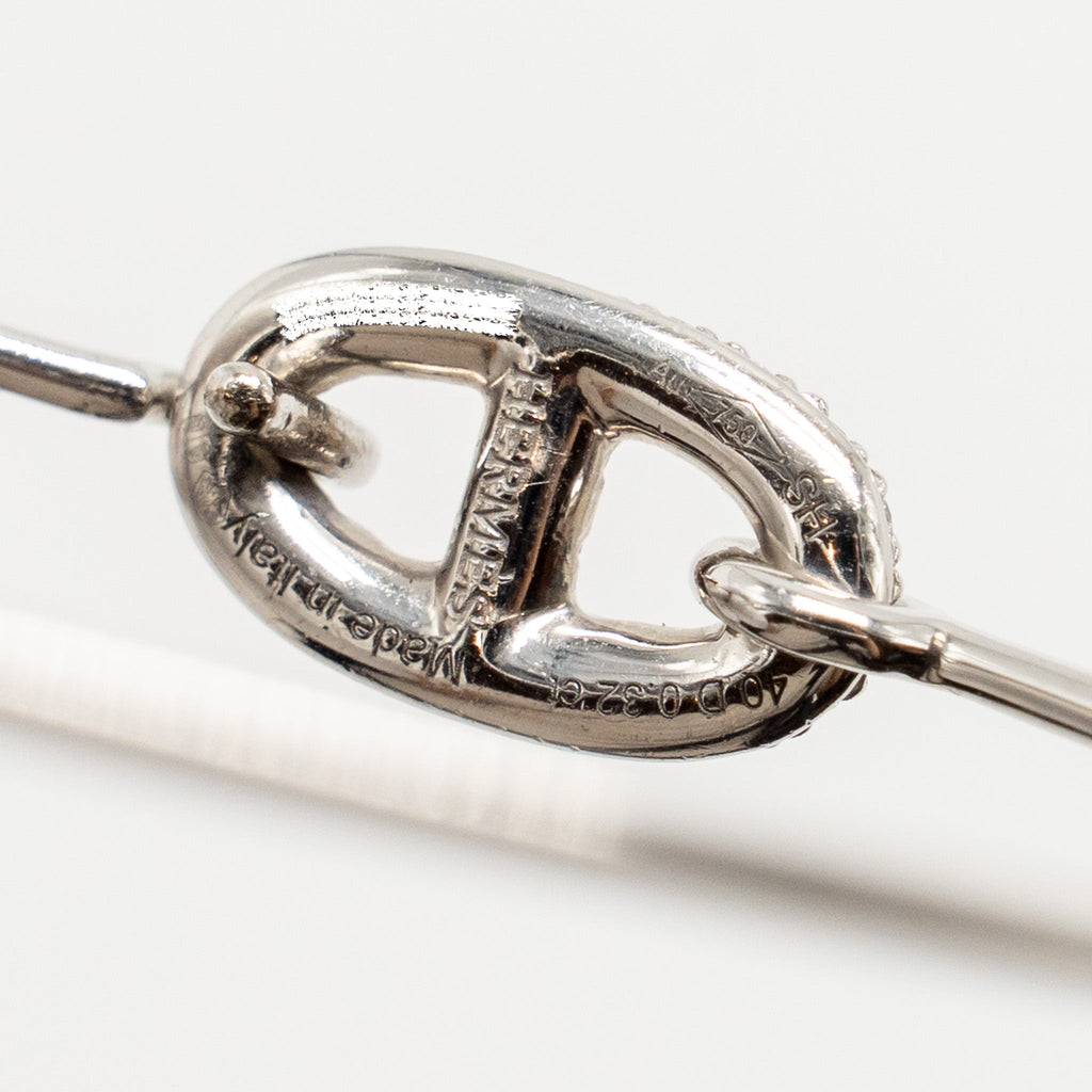 HERMES CHAINE D’ANCRE WHITE GOLD WITH DIAMONDS