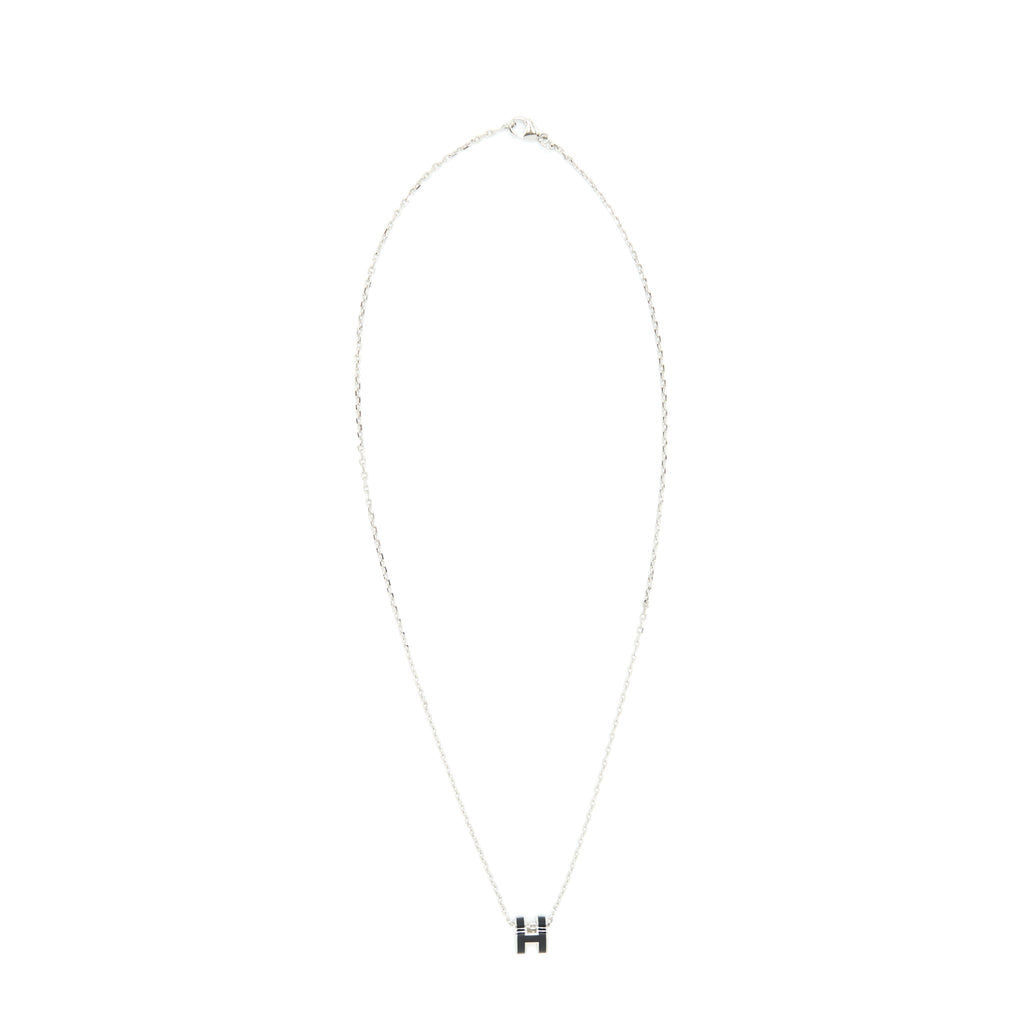 HERMES MINI POP H PENDANT BLACK SHW