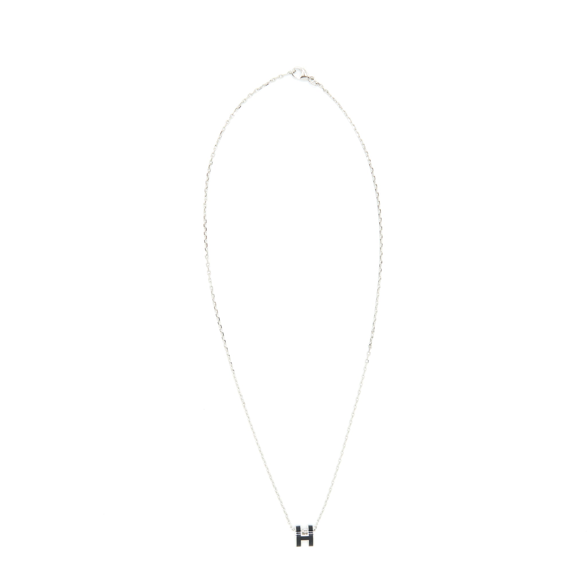 HERMES MINI POP H PENDANT BLACK SHW