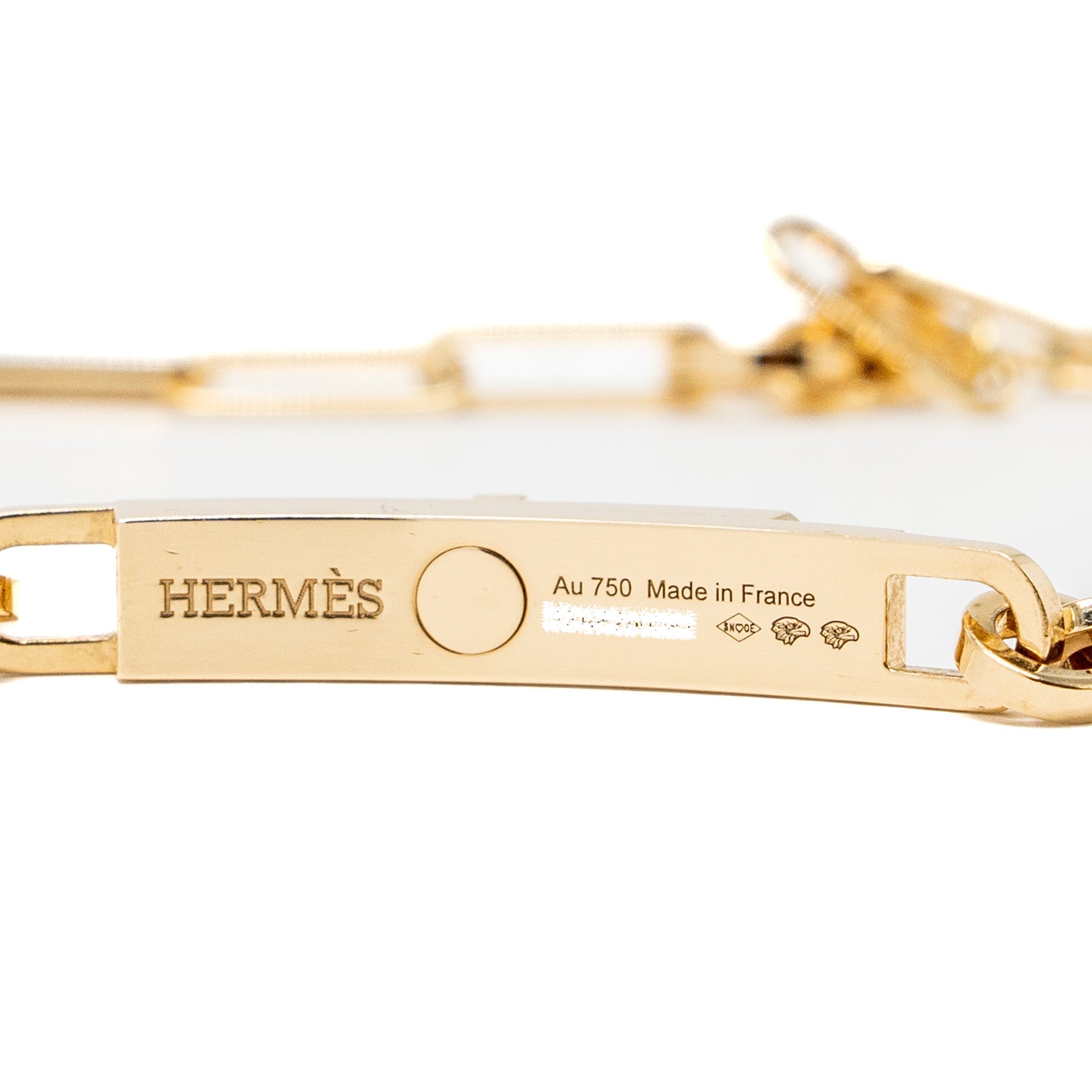 HERMES KELLY CHAIN CHOCKER/DOUBLE BRACELET YELLOW GOLD, DIAMONDS