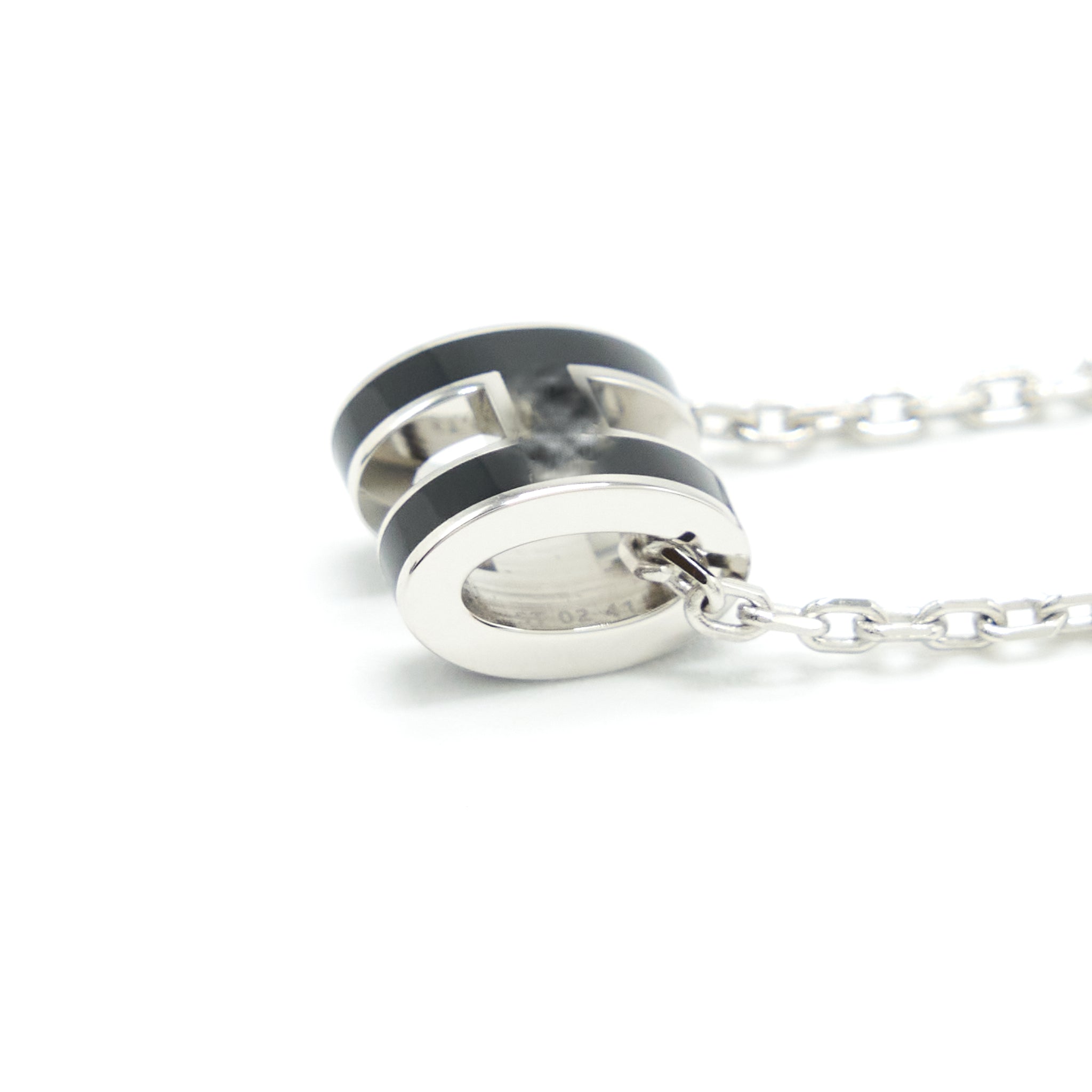 HERMES MINI POP H PENDANT BLACK SHW