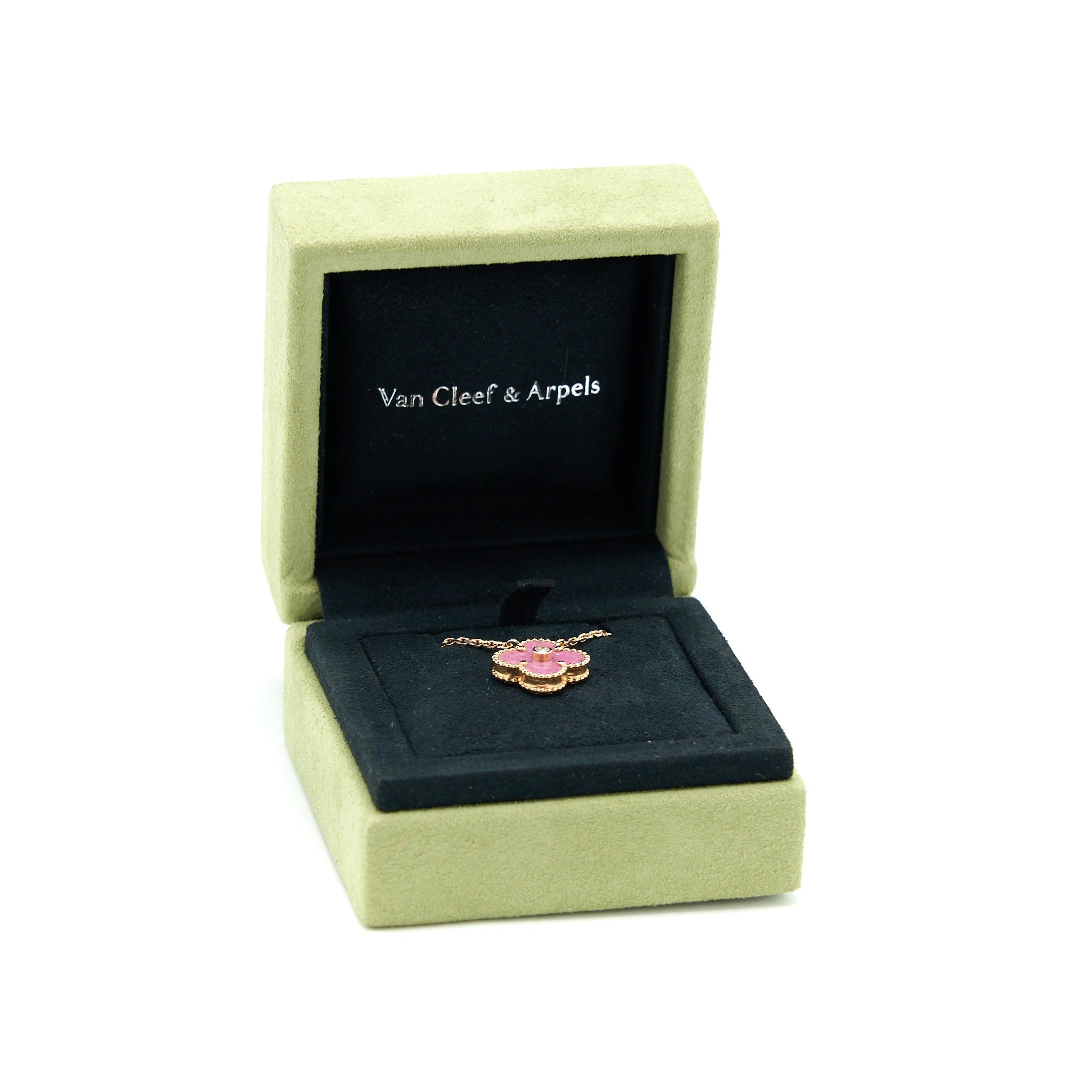 VAN CLEEF & ARPELS 2021 HOLIDAY LIMITED PENDANT VINTAGE ALHAMBRA NECKLACE