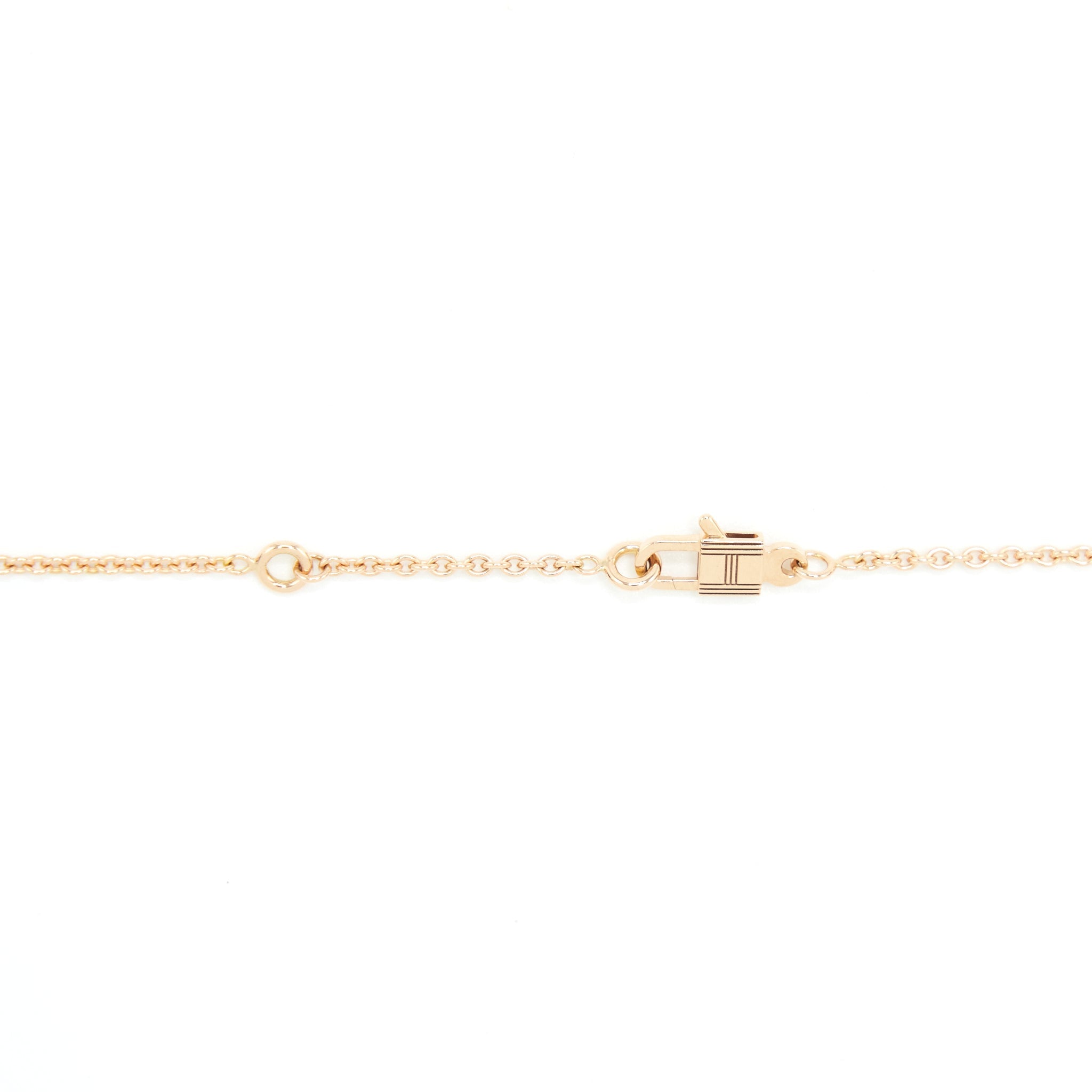 HERMES AMULETTE CONSTANCE PENDANT ROSE GOLD WITH DIAMONDS