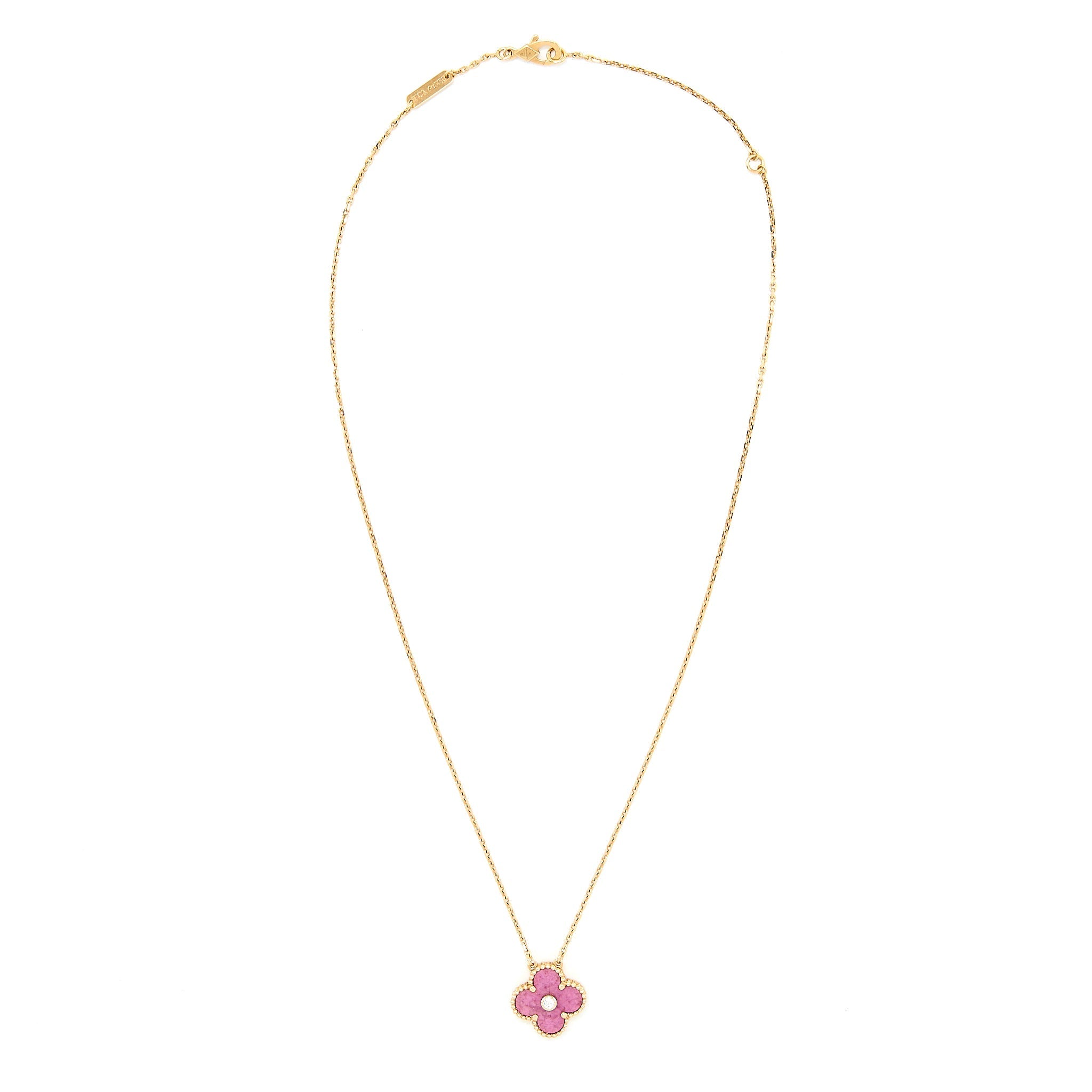 VAN CLEEF & ARPELS 2021 HOLIDAY LIMITED PENDANT VINTAGE ALHAMBRA NECKLACE