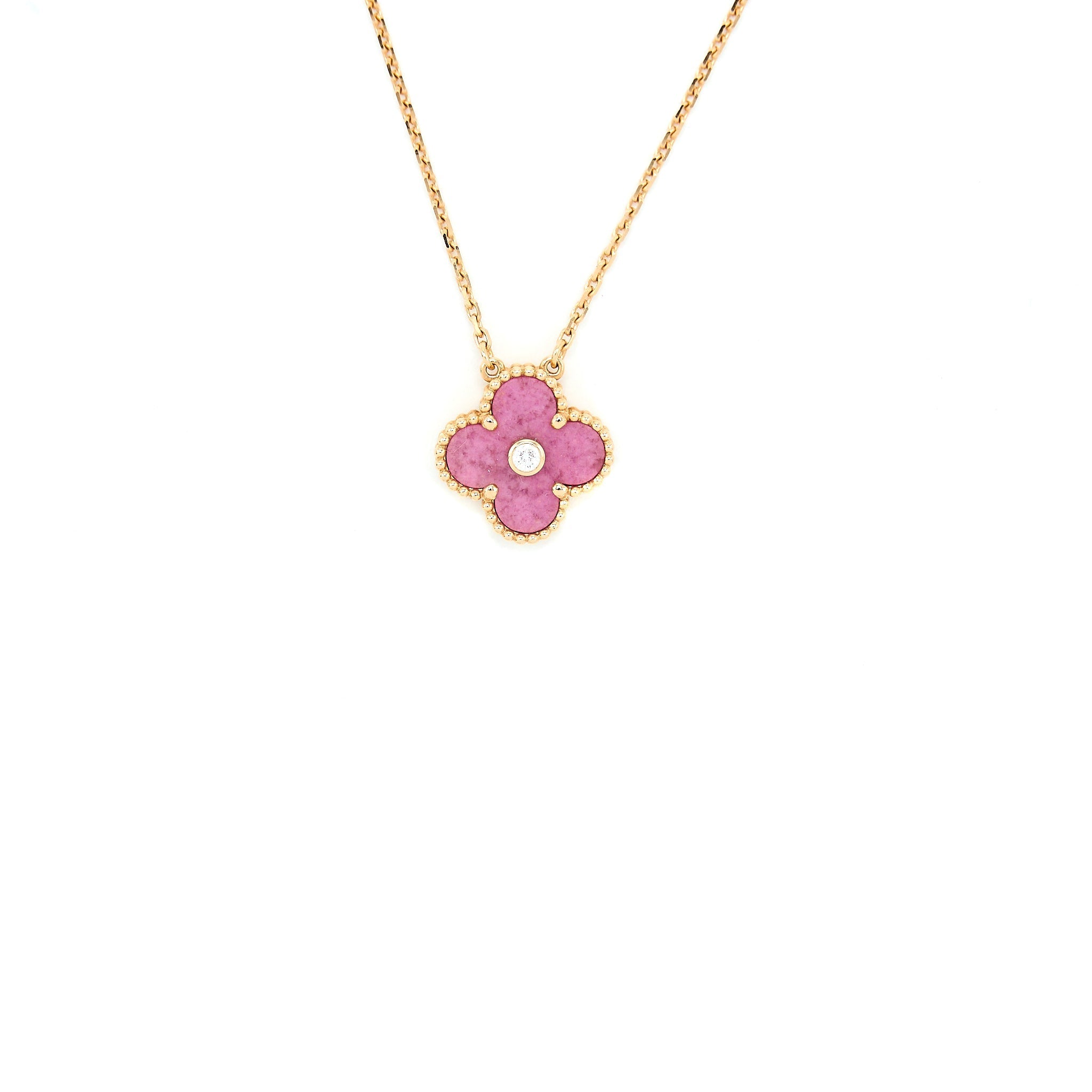 VAN CLEEF & ARPELS 2021 HOLIDAY LIMITED PENDANT VINTAGE ALHAMBRA NECKLACE