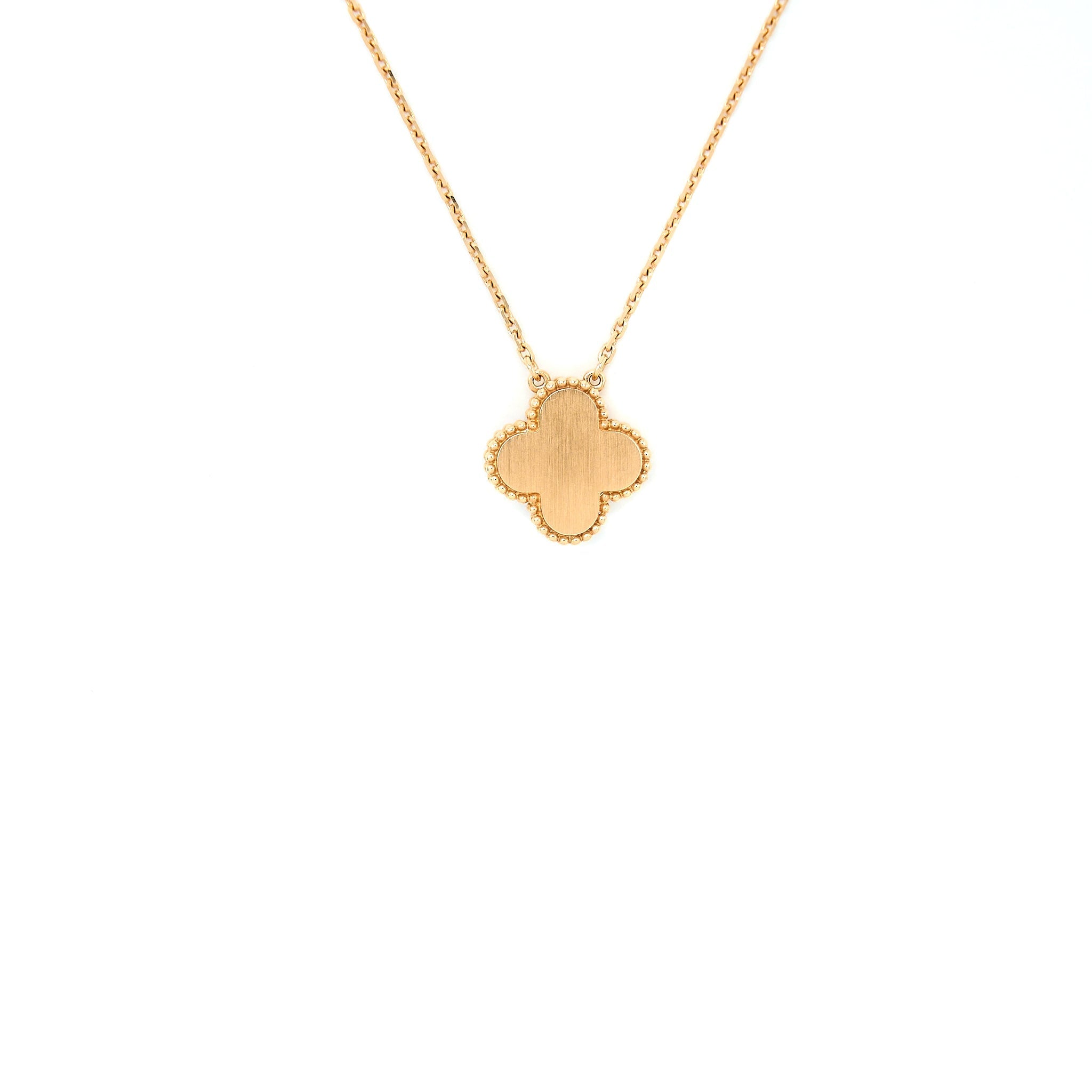VAN CLEEF & ARPELS 2021 HOLIDAY LIMITED PENDANT VINTAGE ALHAMBRA NECKLACE