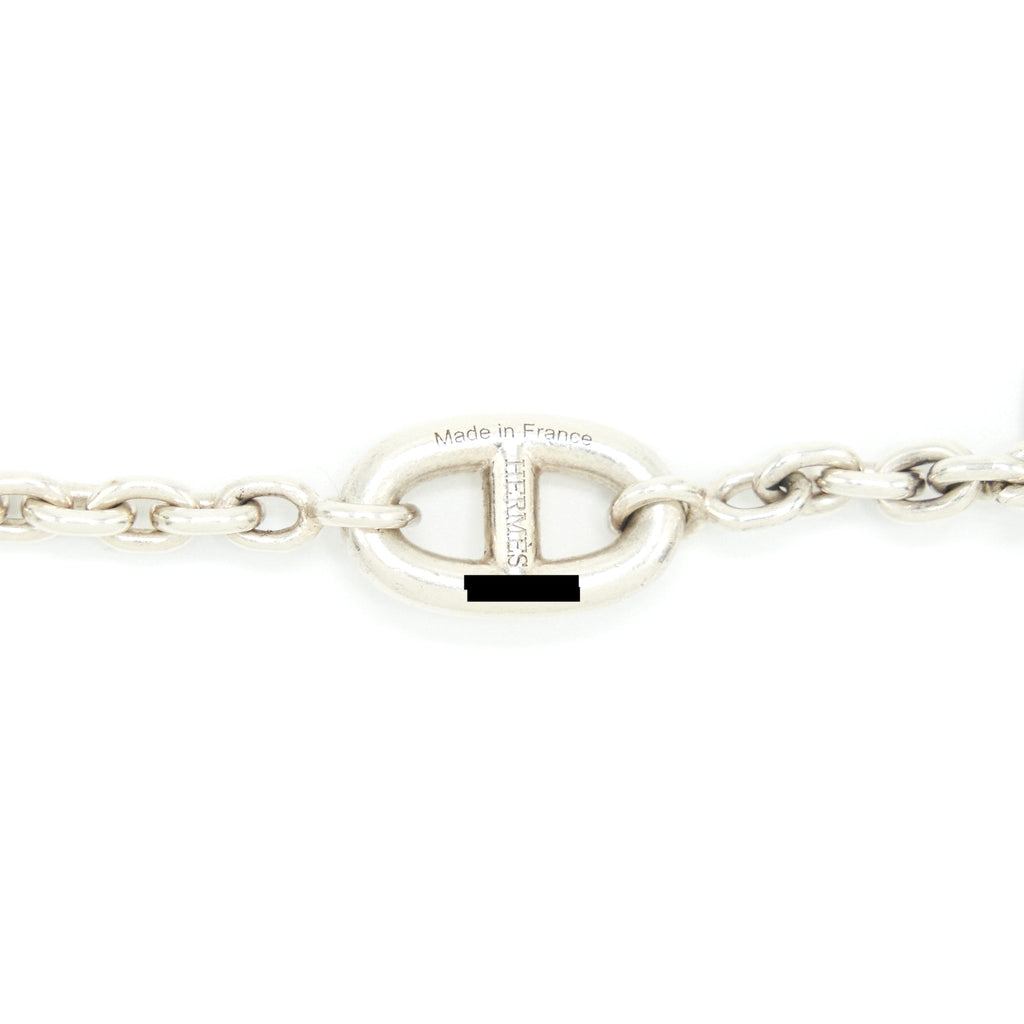 HERMES 160CM FARANDOLE LONG NECKLACE SILVER TONE
