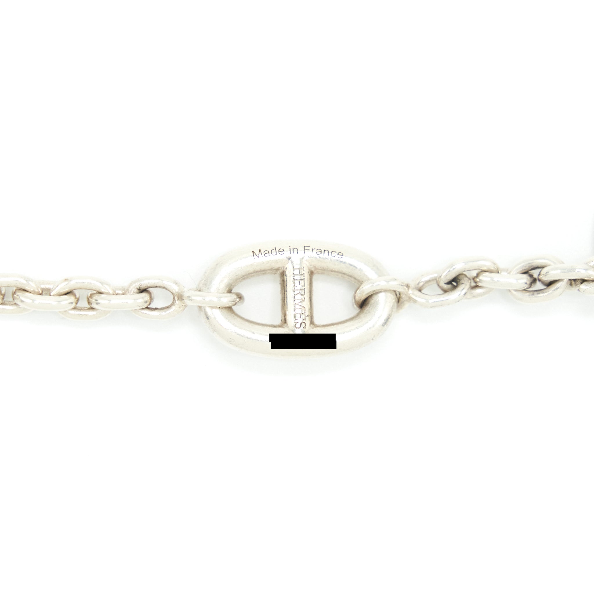 HERMES 160CM FARANDOLE LONG NECKLACE SILVER TONE