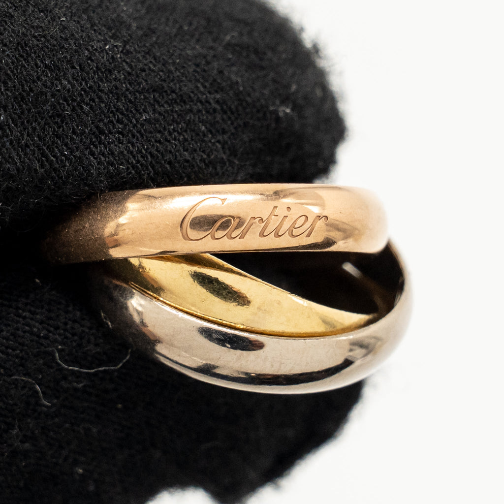 CARTIER TRINITY RING WHITE GOLD / ROSE GOLD / YELLOW GOLDA