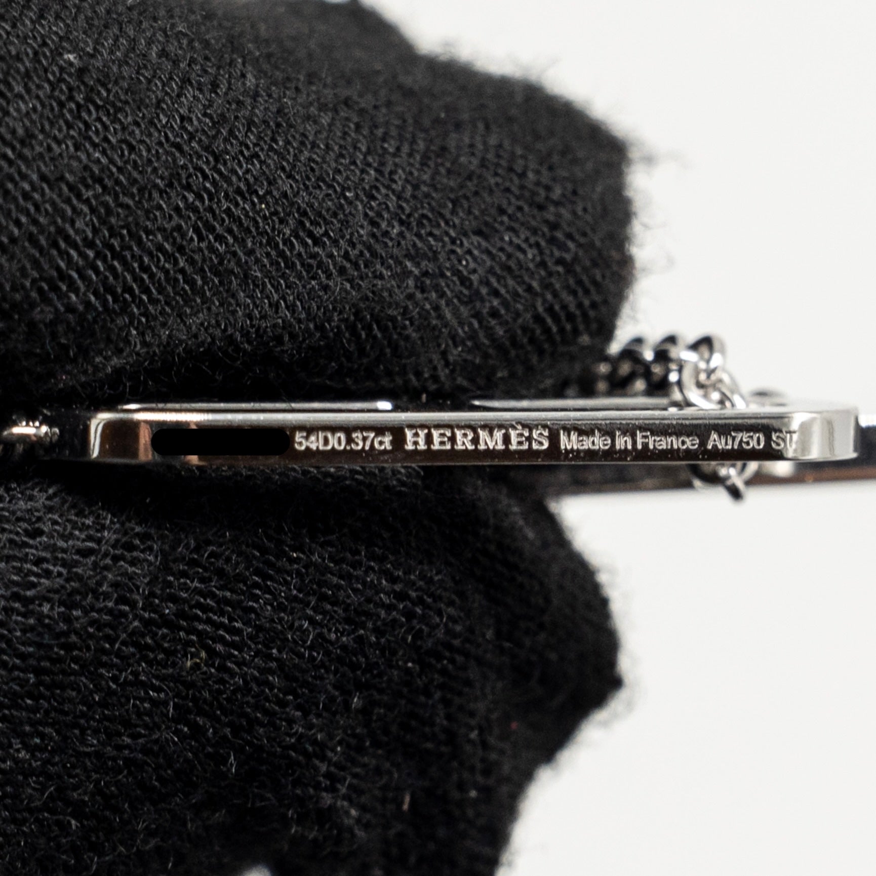 HERMES EVER CHAINE D ANDRE NECKLACE WHITE GOLD DIAMONDS