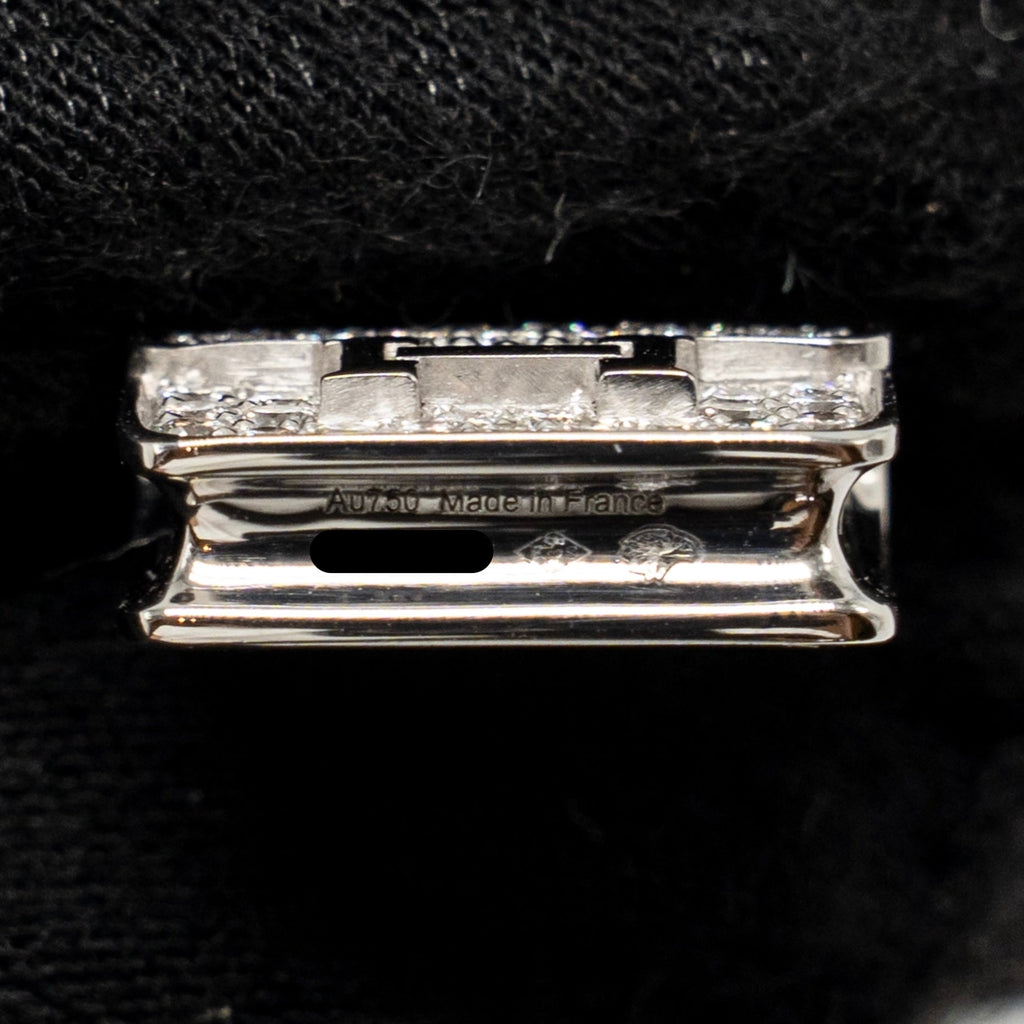 HERMES AMULETTE CONSTANCE PENDANT WHITE GOLD DIAMONDS