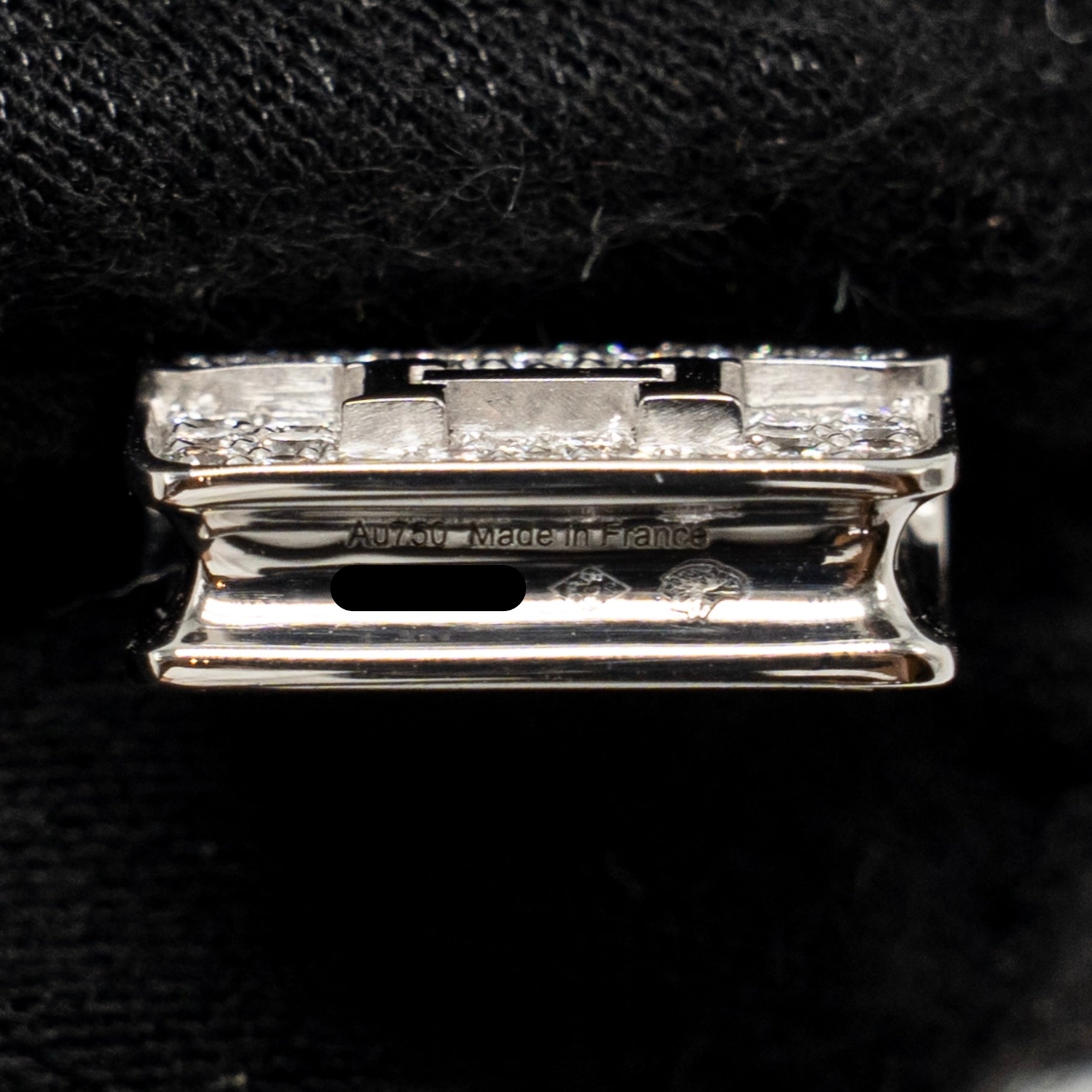 HERMES AMULETTE CONSTANCE PENDANT WHITE GOLD DIAMONDS