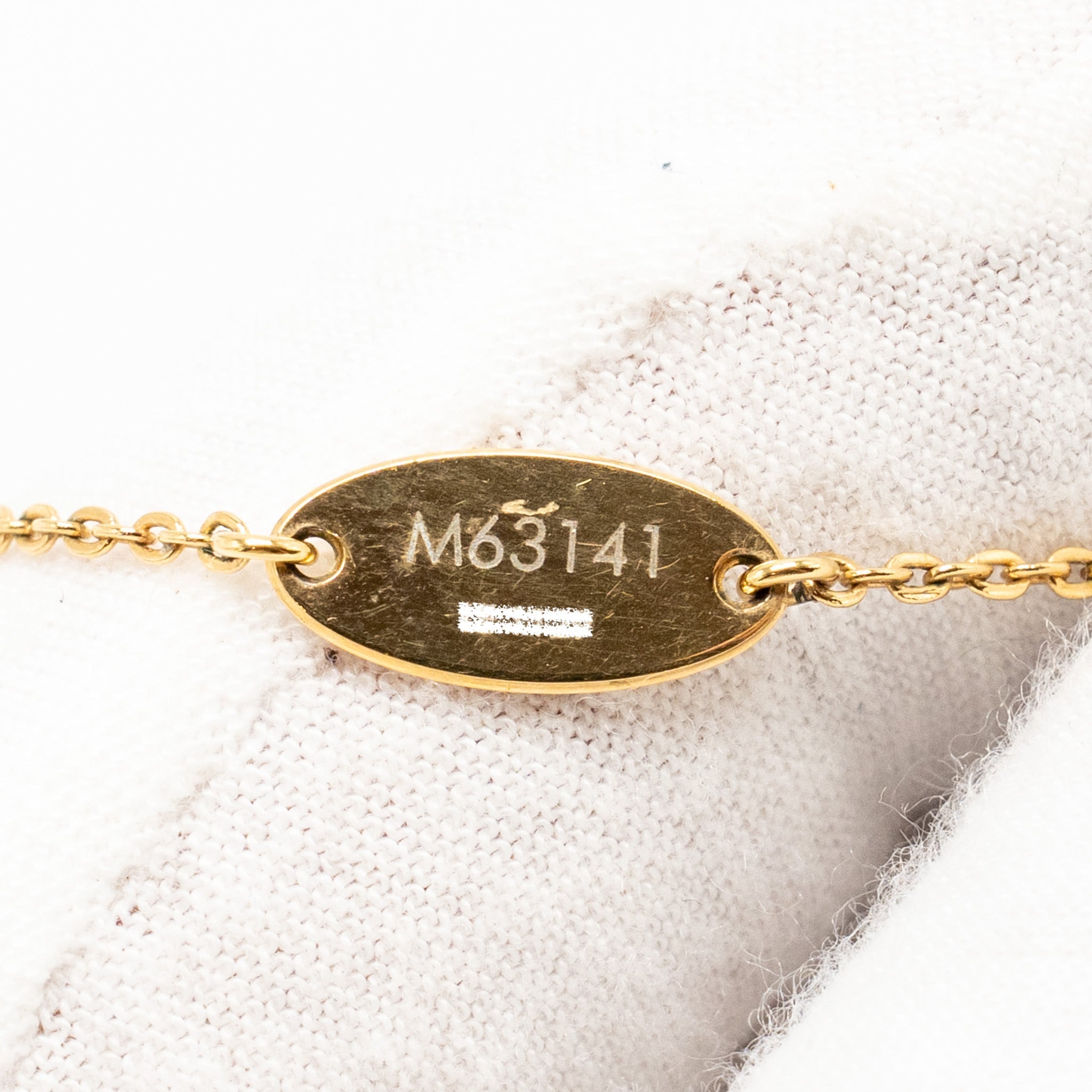 LOUIS VUITTON NANOGRAM NECKLACE GOLD/SILVER TONE