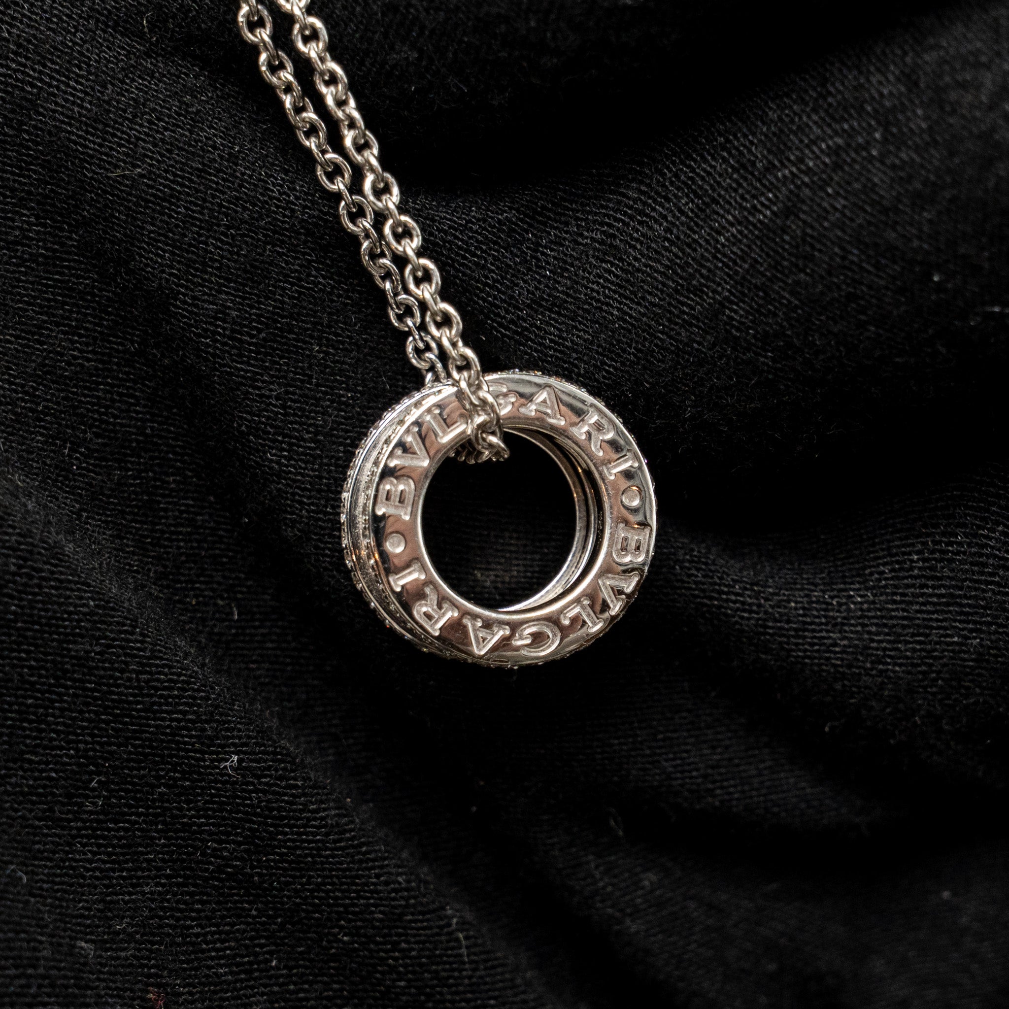 BVLGARI B.ZERO1 NECKLACE WHITE GOLD, DIAMONDS