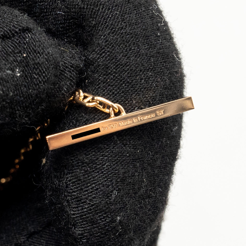 HERMES CHAINE D’ANCRE CONTOUR BRACELET ROSE GOLD DIAMONDS