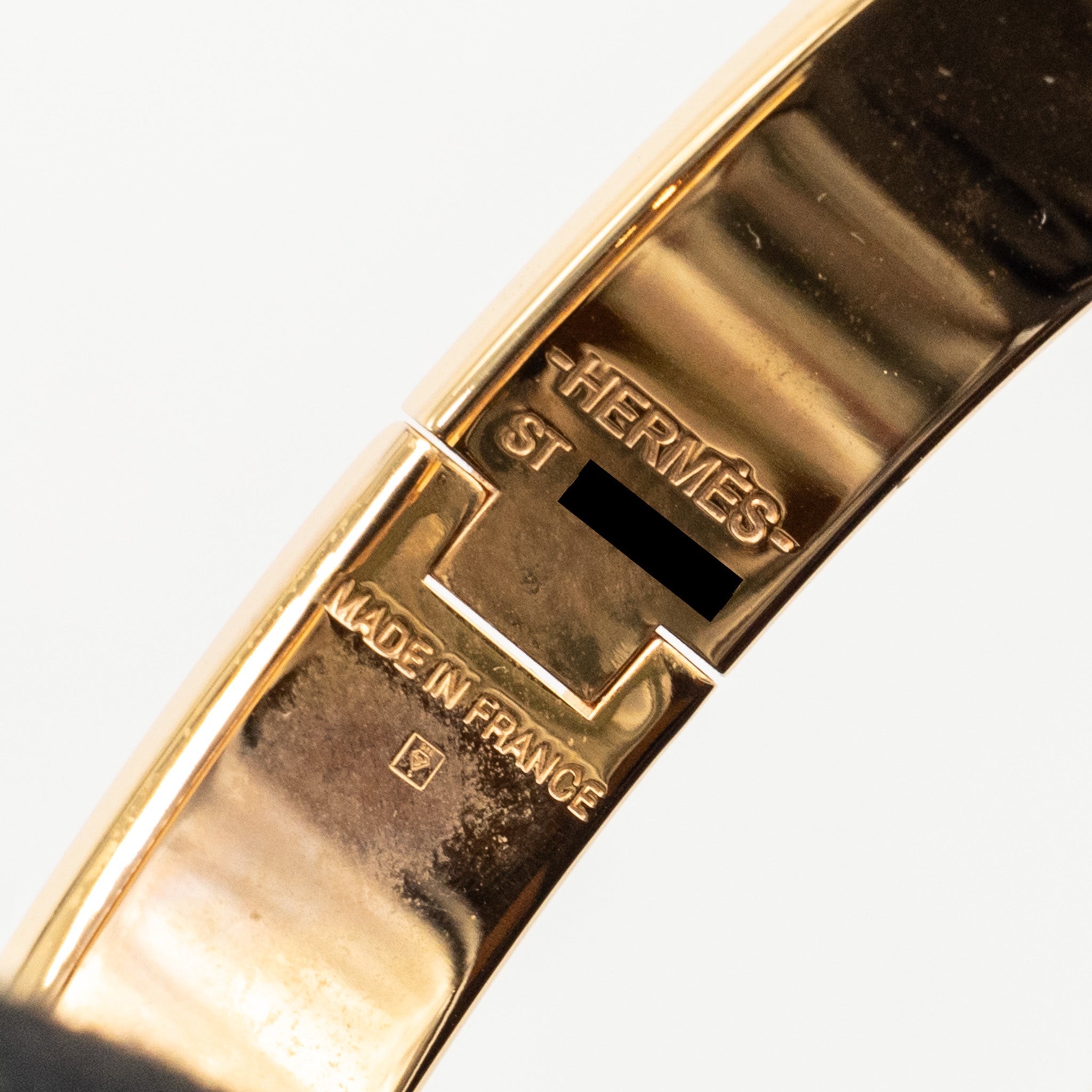 HERMES CLIC H BRACELET MARRON GLACE RGHW