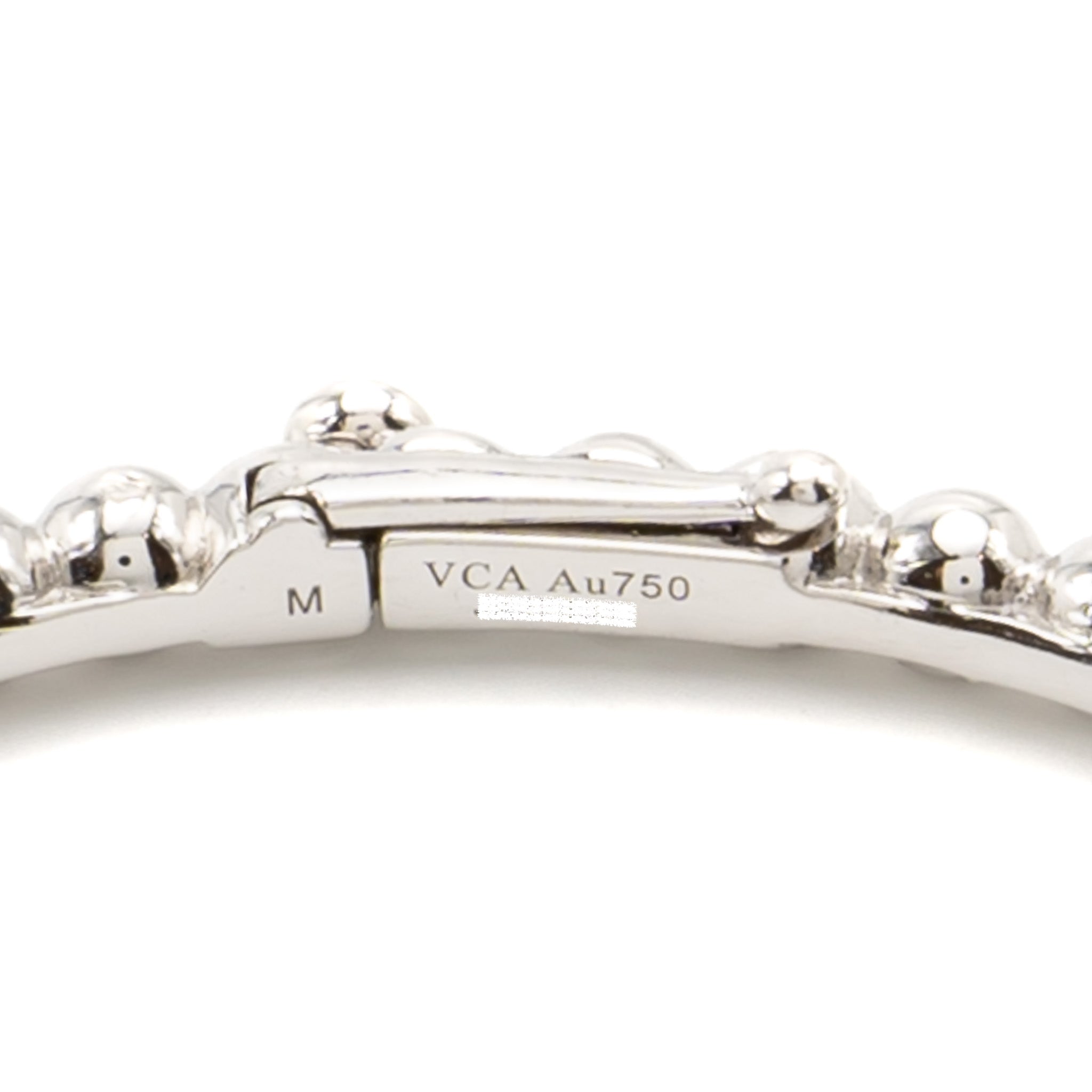 VAN CLEEF AND ARPELS PERLEE PEARLS OF GOLD BRACELET 18K WHITE GOLD