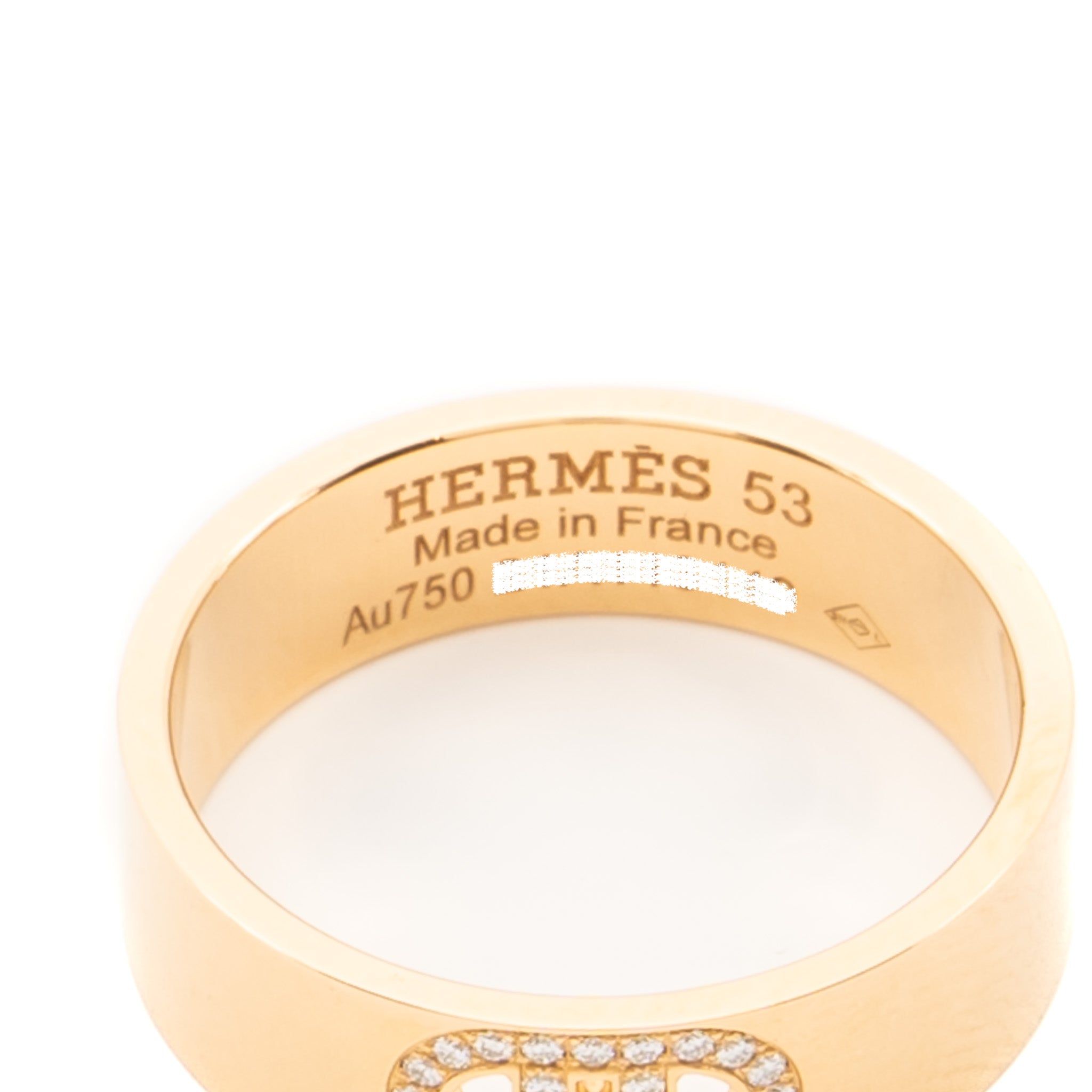 HERMES H’DANCRE RING ROSE GOLD, DIAMONDS