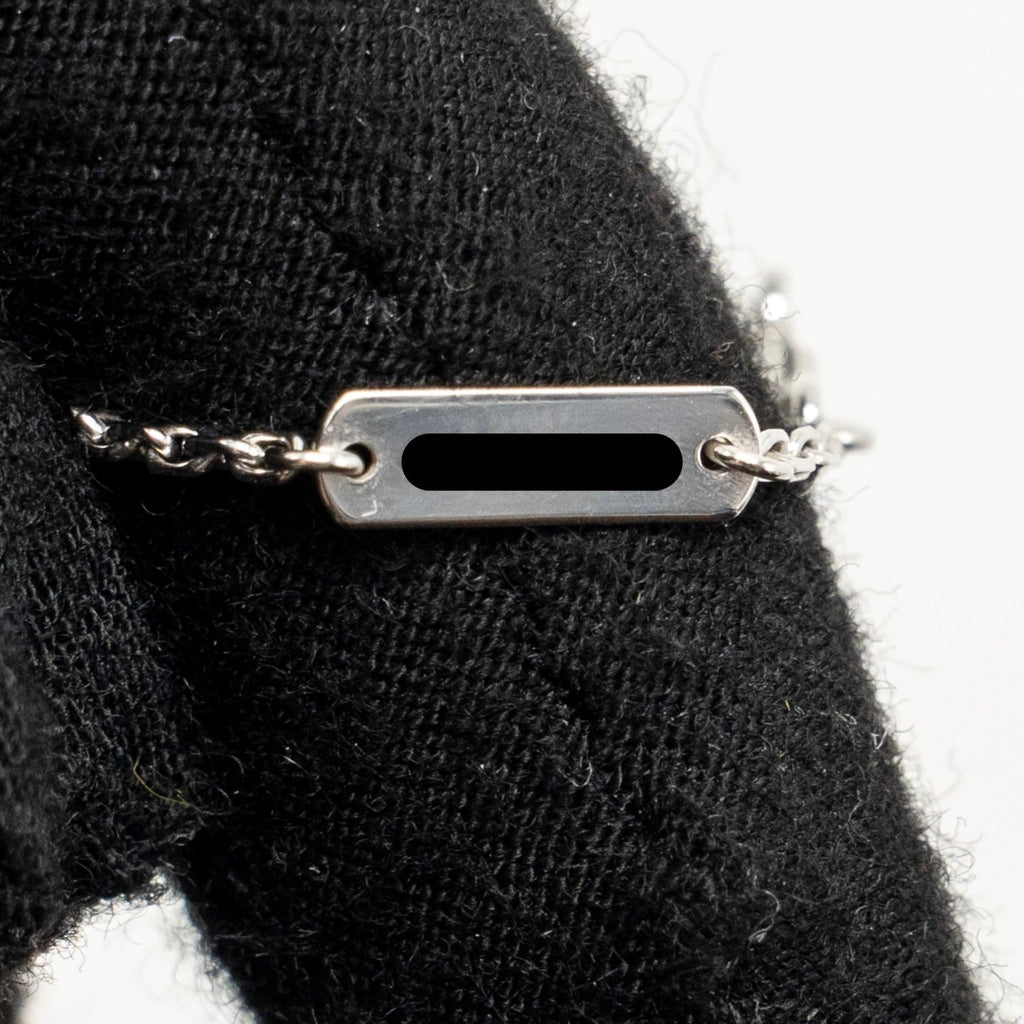 VAN CLEEF & ARPELS VINTAGE ALHAMBRA PENDANT WHITE GOLD DIAMONDS
