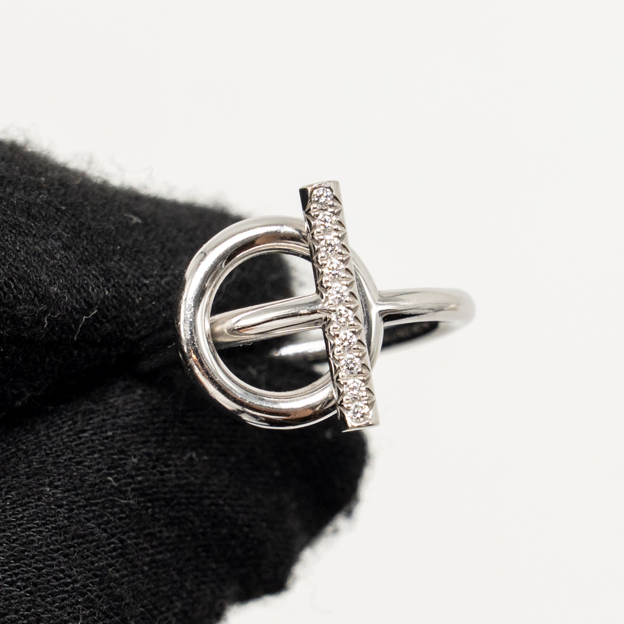 HERMES ECHAPPEE HERMES RING WHITE GOLD, DIAMONDS