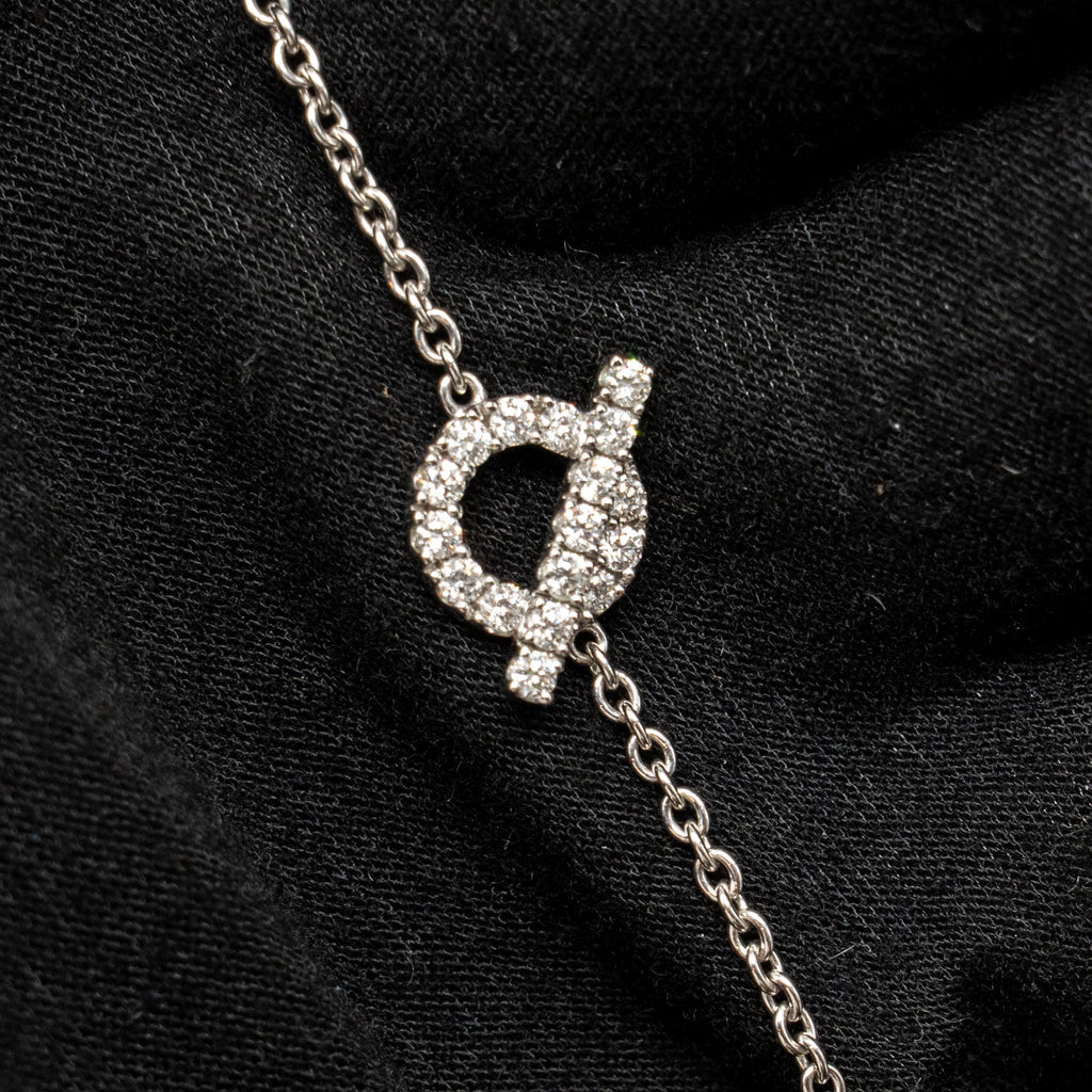 HERMES FINESSE BRACELET WHITE GOLD / DIAMONDS