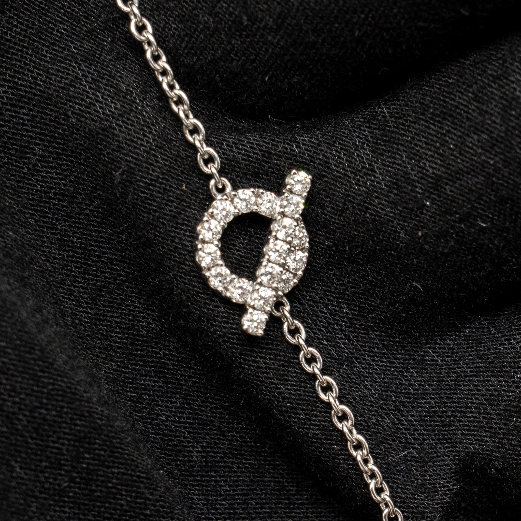 HERMES FINESSE BRACELET WHITE GOLD / DIAMONDS