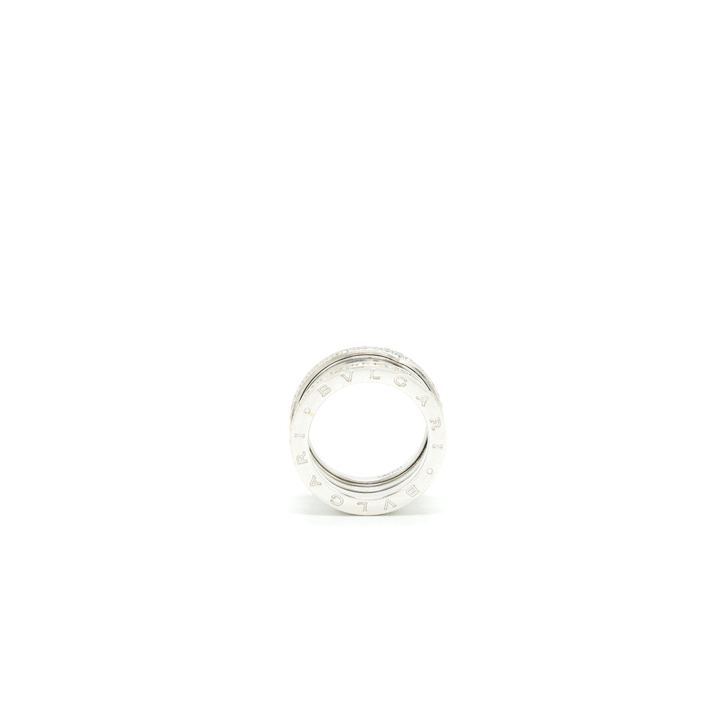 BVLGARI B.ZERO 1 THREE BAND RING IN WHITE GOLD WITH DIAMONDS