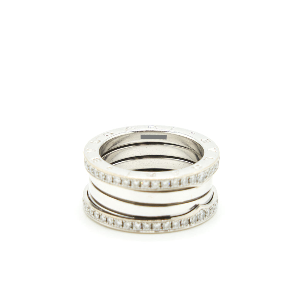BVLGARI B.ZERO 1 THREE BAND RING IN WHITE GOLD WITH DIAMONDS