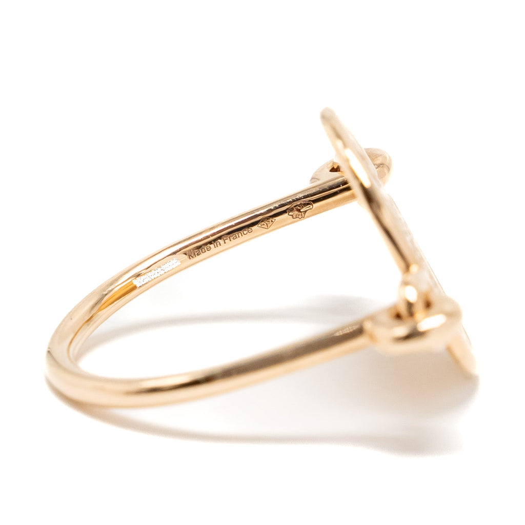 HERMES EX LIBRIS RING ROSE GOLD