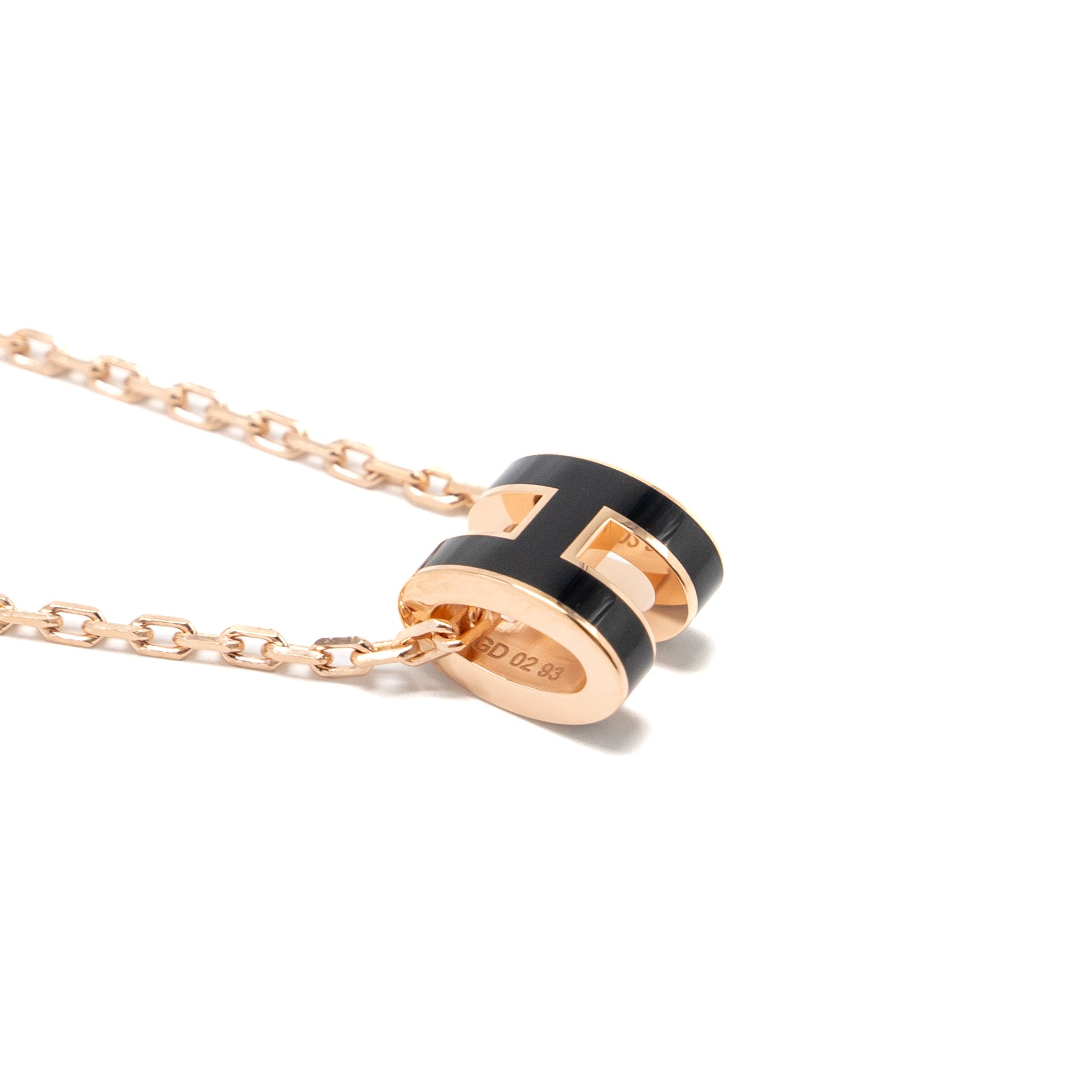 HERMES MINI POP H PENDANT BLACK RGHW