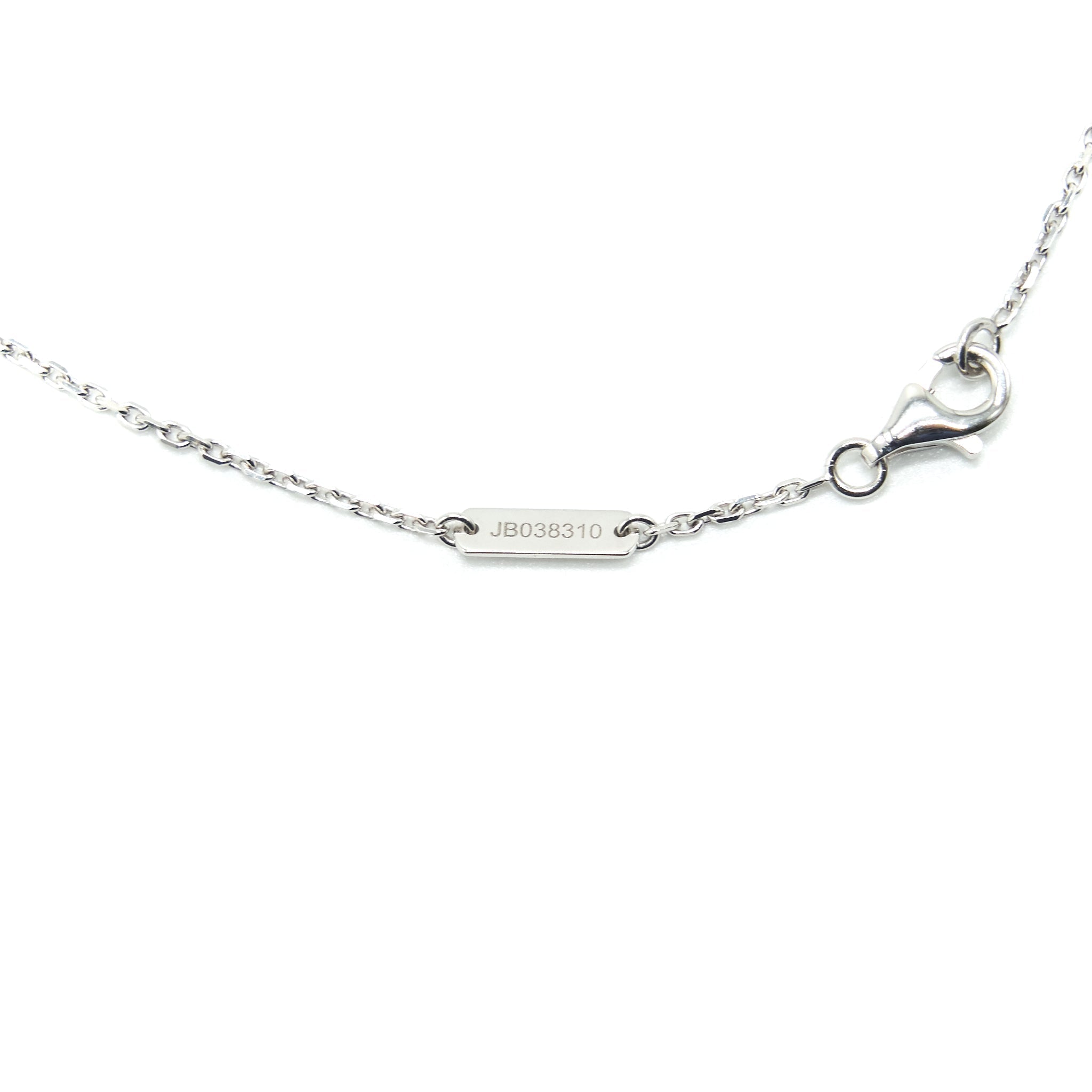 VAN CLEEF & ARPELS ALHAMBRA VINTAGE TURQUOISE WHITE GOLD NECKLACE