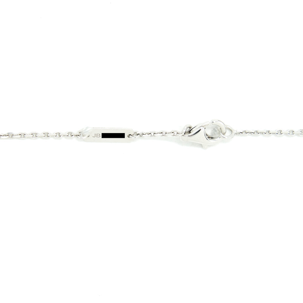 VAN CLEEF AND ARPELS VINTAGE ALHAMBRA PEDENT WHITE GOLD WITH MOTHER OF PEARL