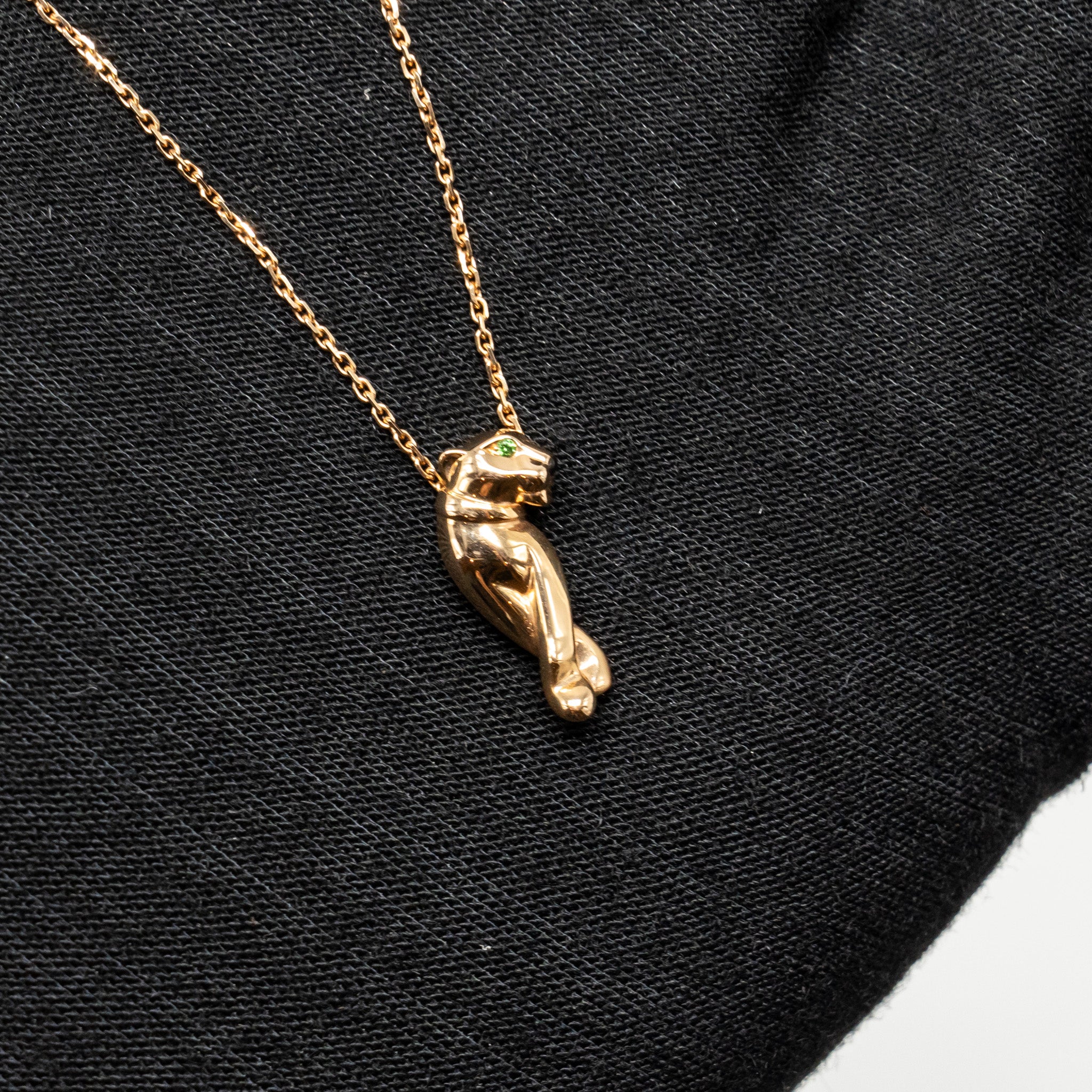 CARTIER PANTHERE NECKLACE ROSE GOLD SMALL MODEL
