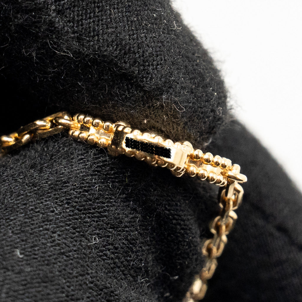 VAN CLEEF & ARPELS VINTAGE ALHAMBRA NECKLACE 10 MOTIFS, YELLOW GOLD