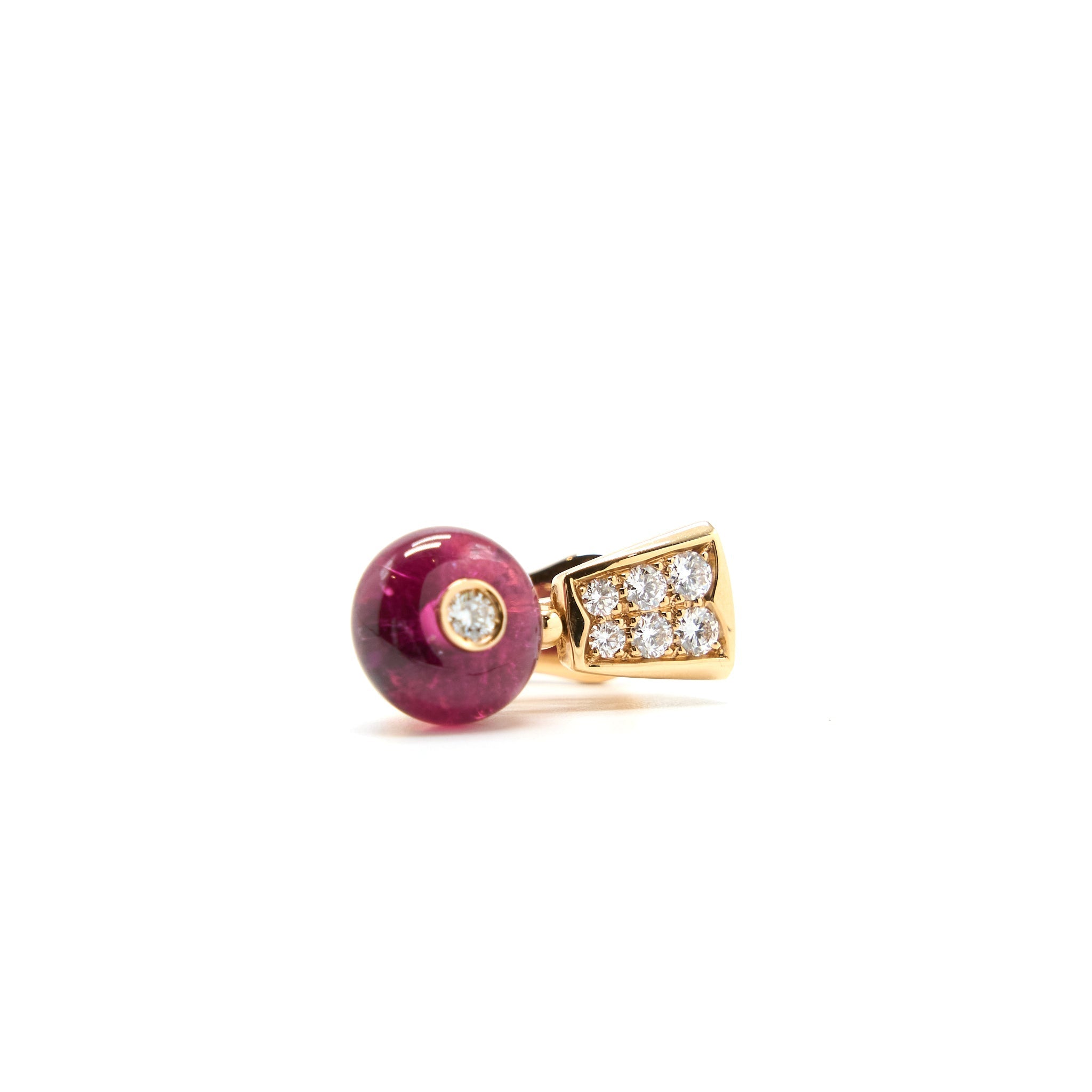 BVLGARI SERPENTI EARRINGS ROSE GOLD DIAMONDS